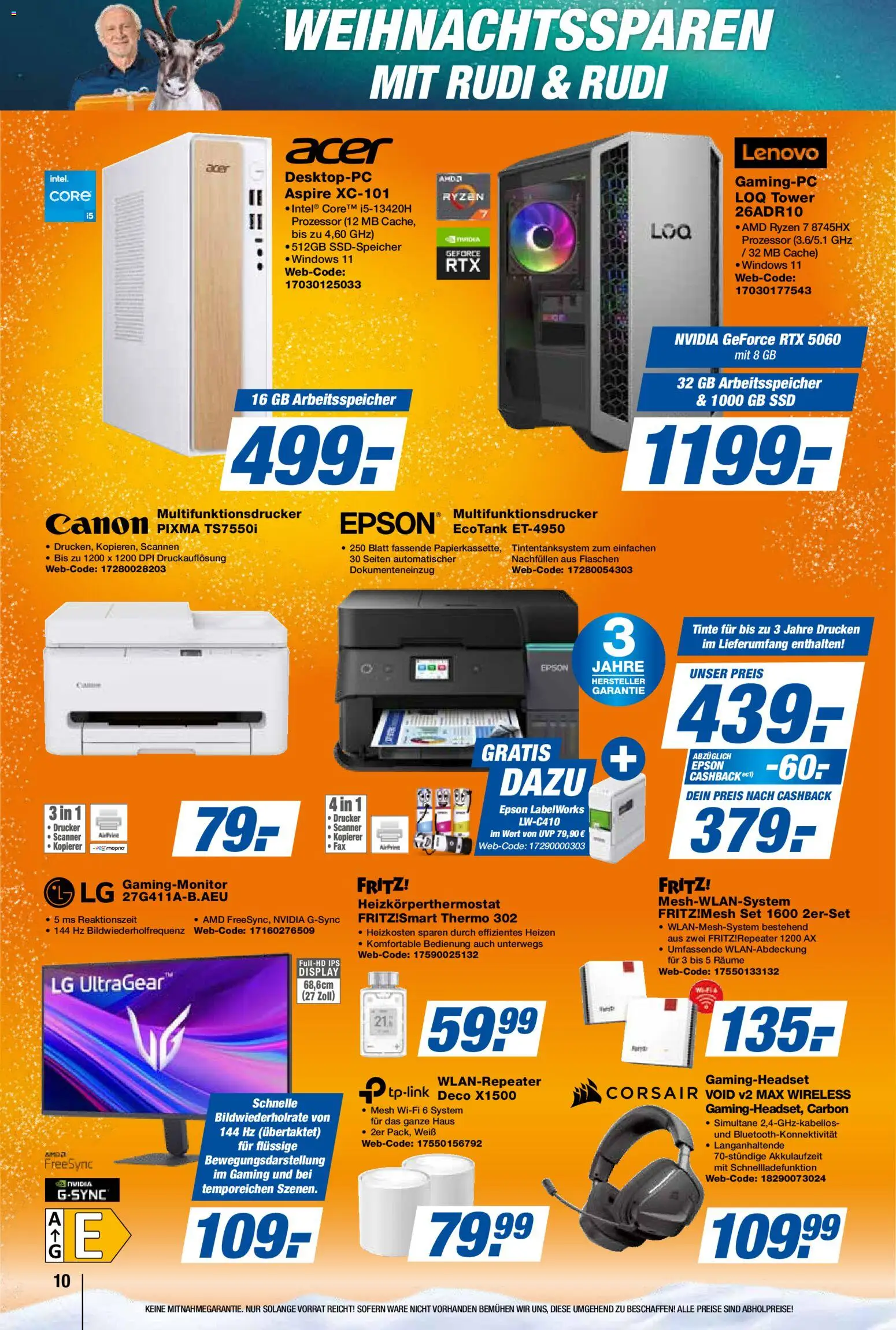 Expert Prospekt 	 – gültig ab 12.12.2025 | Seite: 10 | Produkte: Lenovo, Epson, LG, Drucker