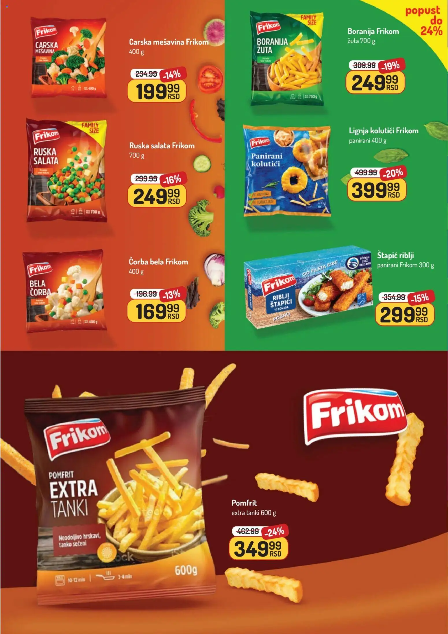 Aman katalog - važi od 24.11.2025 | Strana: 18 | Proizvode: Ruska salata, Boranija, Salata, Pomfrit