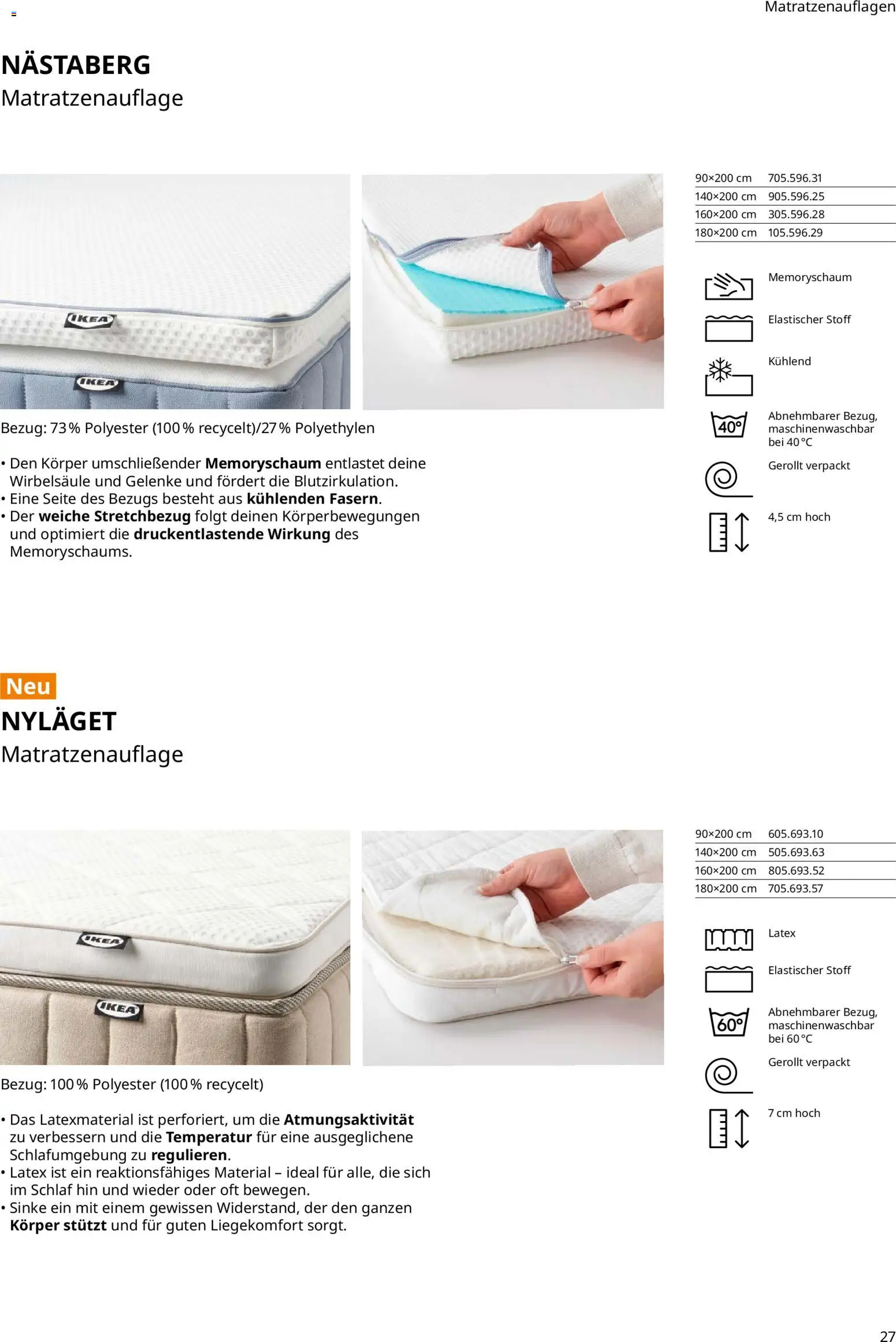 Ikea Prospekt  Schlafkomfort	 – gültig ab 30.09.2025 | Seite: 27