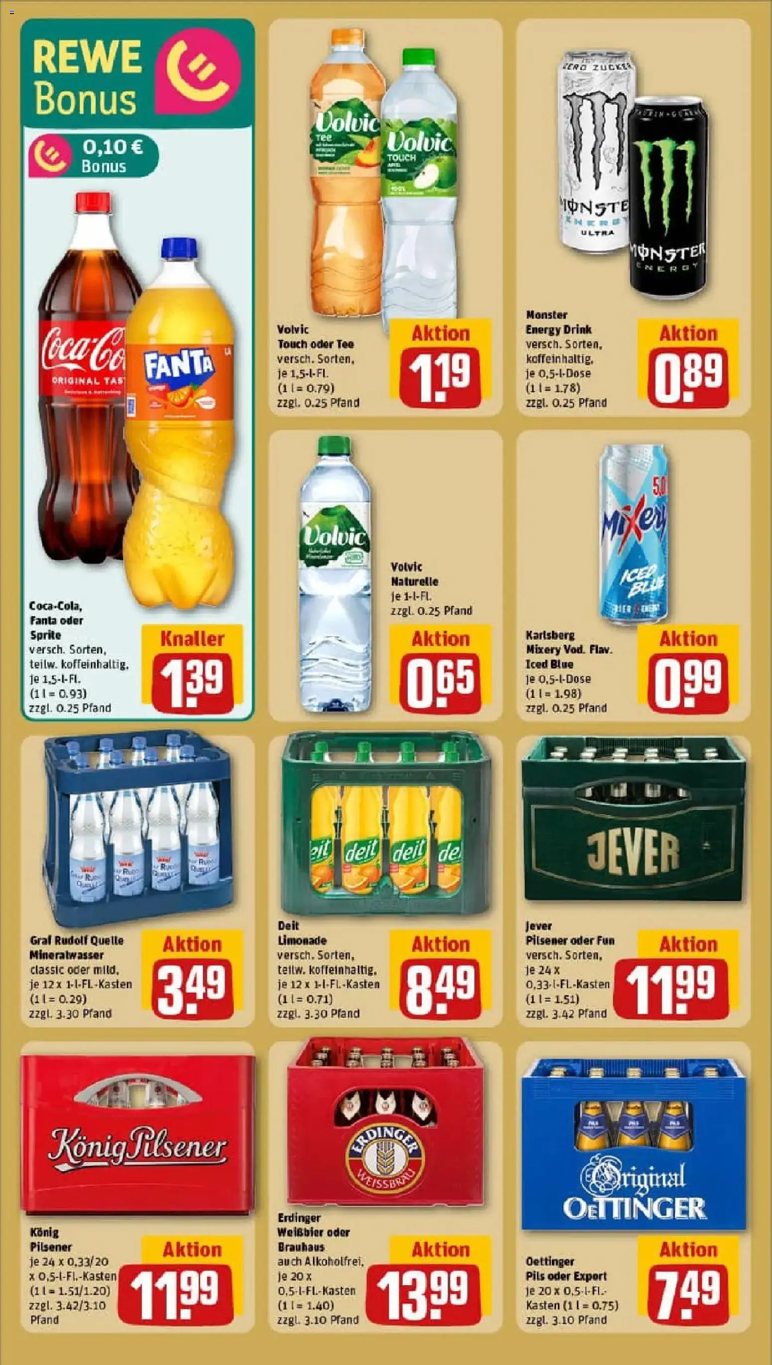 Rewe prospekt Bremen	 – gültig ab 11.01.2026 | Seite: 22 | Produkte: Oettinger, Jever, Tee, Volvic