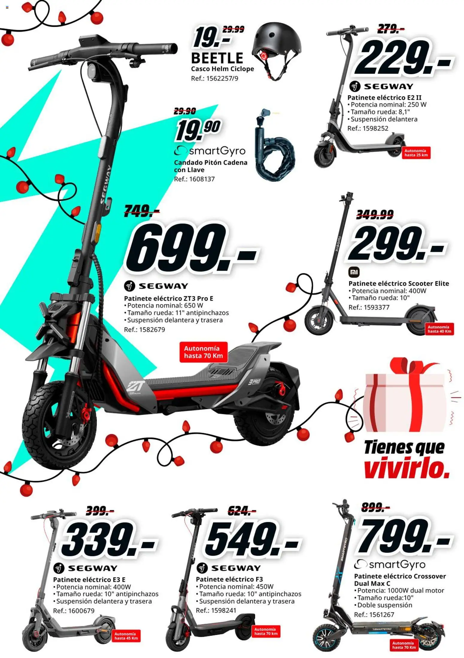 Media Markt folleto │ válido desde el 26.12.2025 | Página: 10 | Productos: Patinete, Ελιές