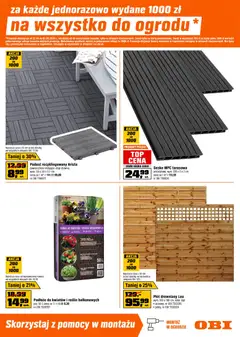 Pogląd oferty "OBI gazetka" - ważna od 22.04.2026 | Strona: 7 | Produkty: Ziemia do kwiatów, Ziemia, Rosliny, Warzywa