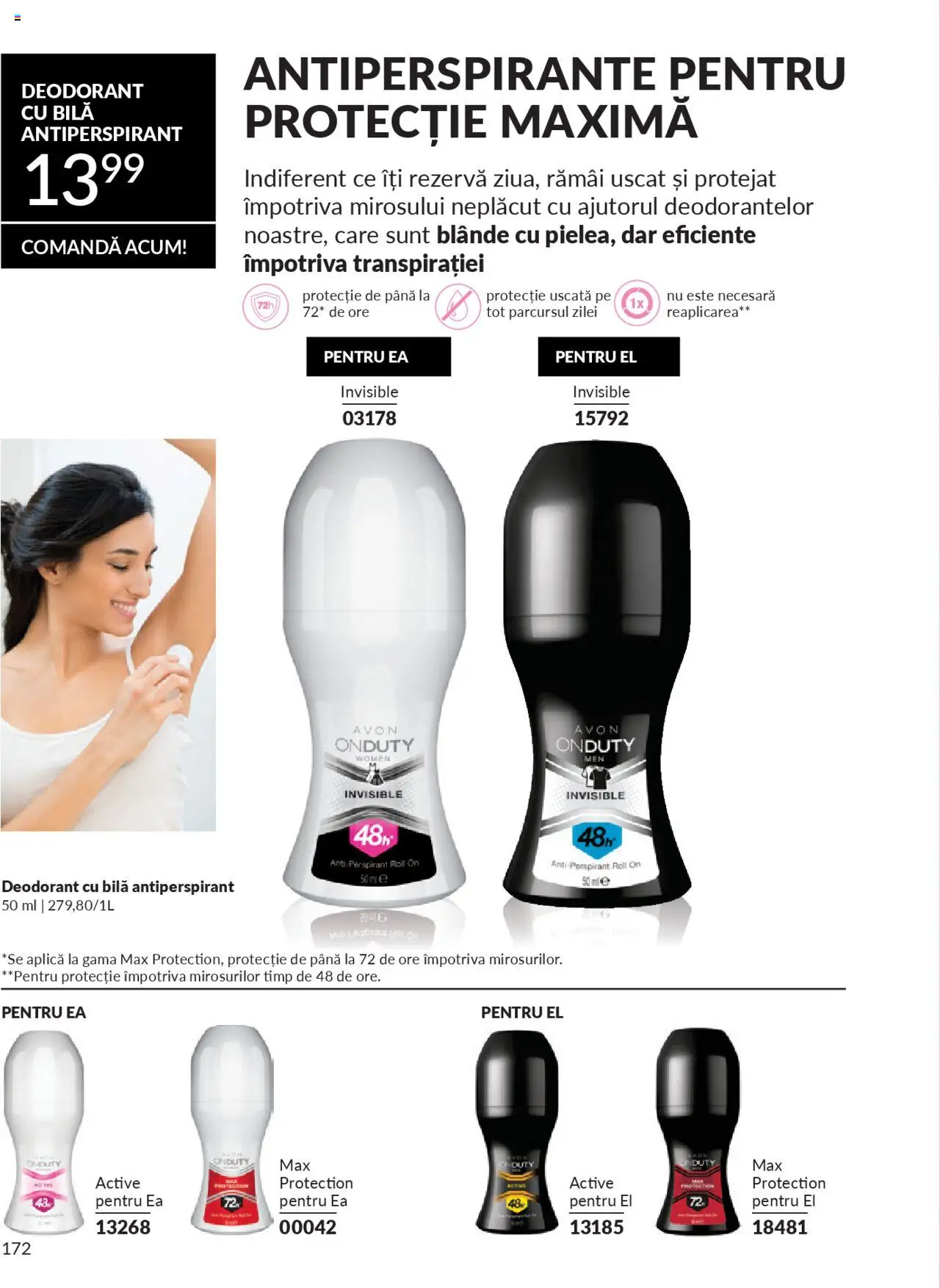 Catalog Avon - 09 2025 – valabil de la 01.09.2025 | Pagină: 172 | Produse: Deodorant, Antiperspirant