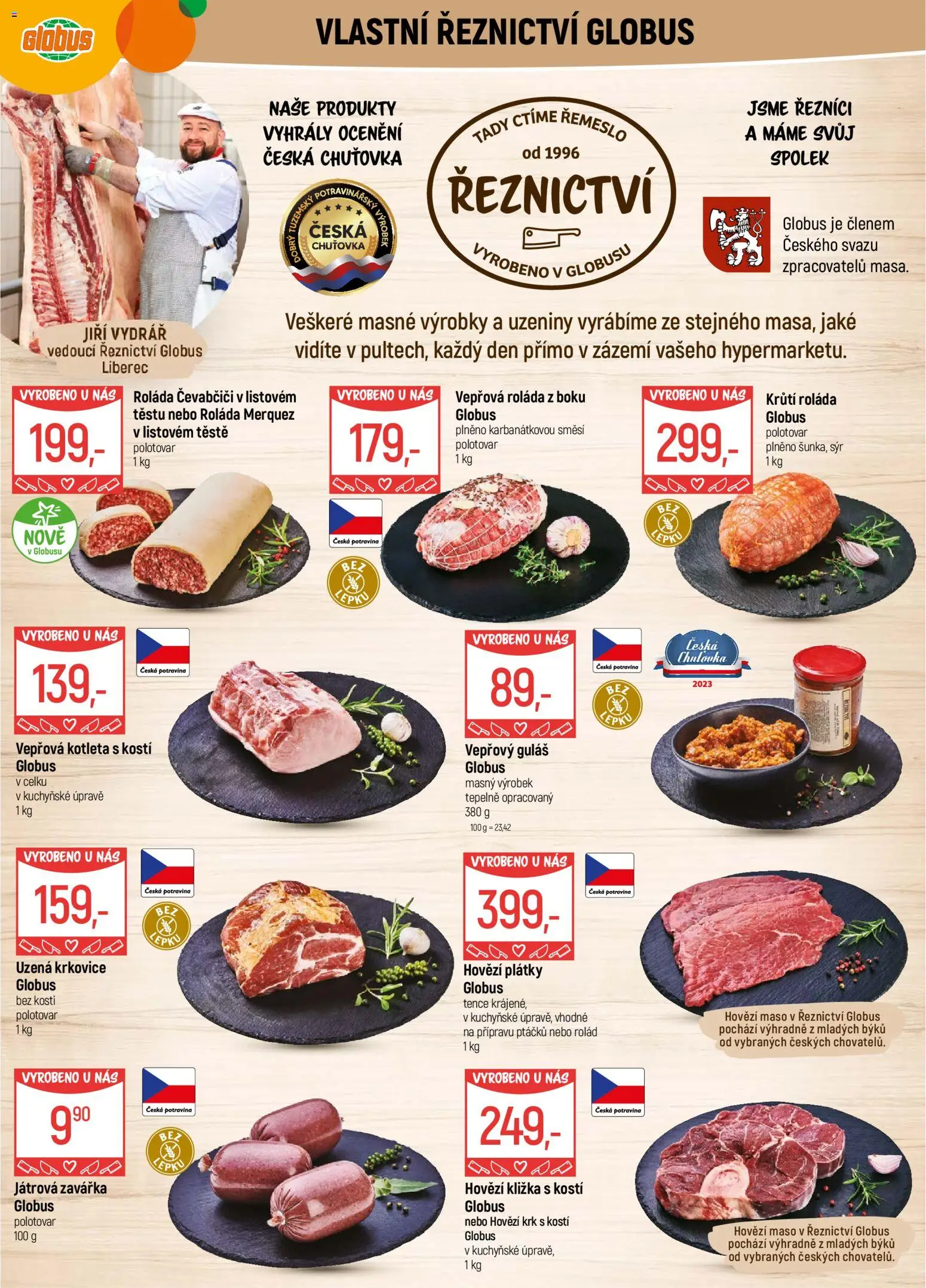 Globus leták - Liberec od 04.02.2026 | Strana: 5 | Produkty: Globus, Sýr, Maso, Guláš
