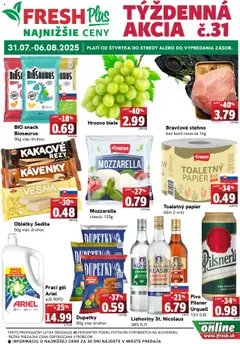 Fresh Leták - náhľad platný od 31.07.2025