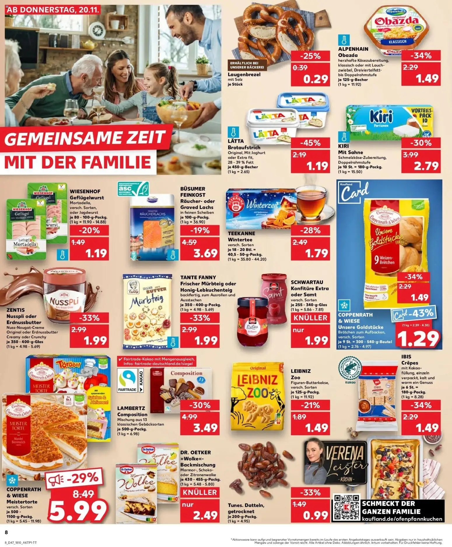 Kaufland prospekt Hanau	 – gültig ab 20.11.2025 | Seite: 8 | Produkte: Bäckerei, Räucherlachs, Salz, Wurst