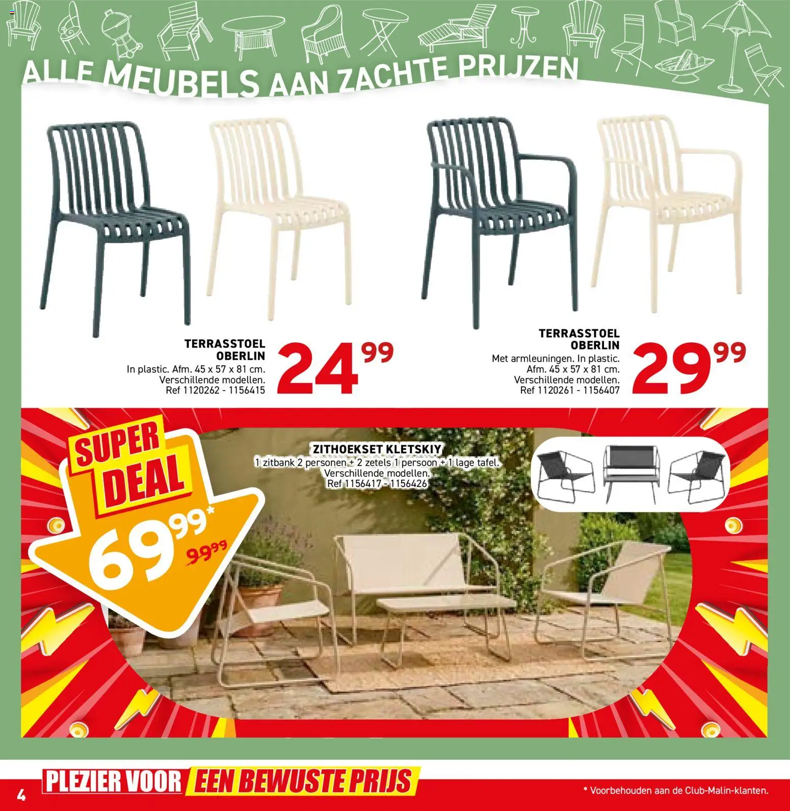 {H1} | Pagina: 4 | Producten: Zitbank