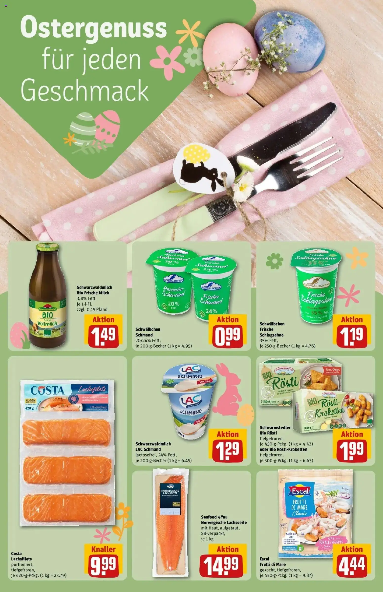 Rewe Prospekt Rodgau/Dudenhofen	 – gültig ab 30.03.2026 | Seite: 26 | Produkte: Schlagsahne, Milch, Lachs