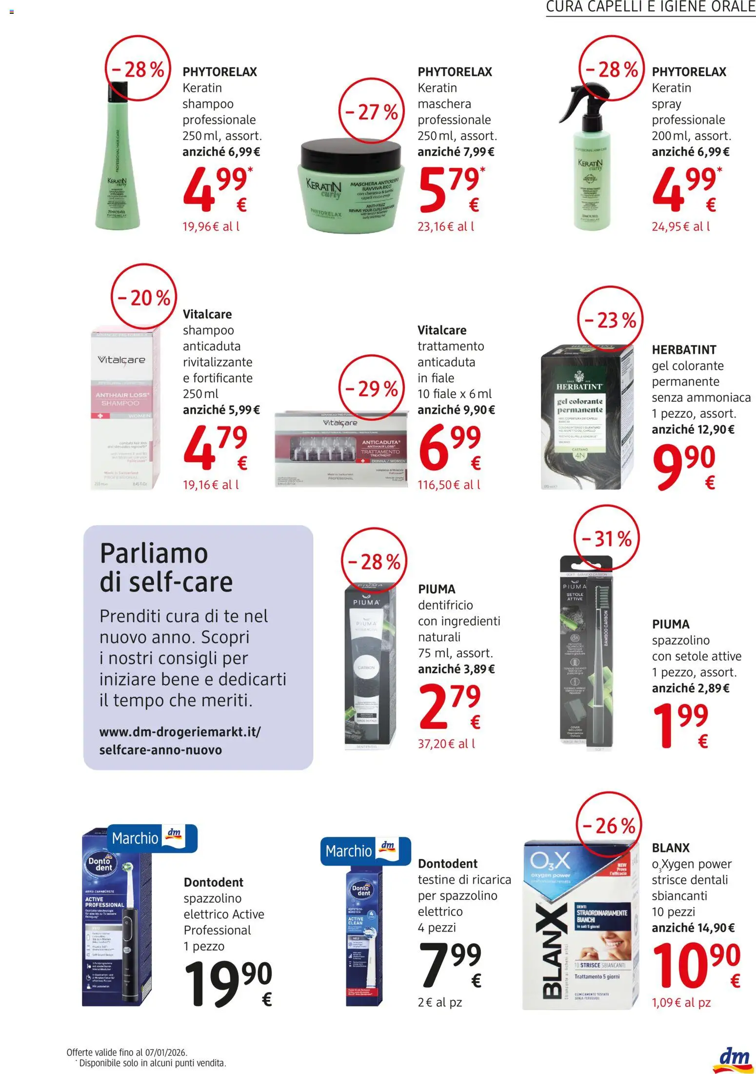 Volantino dm drogerie markt del 18.12.2025 | Pagina: 5 | Prodotti: Maschera, Dentifricio, Spazzolino, Tè