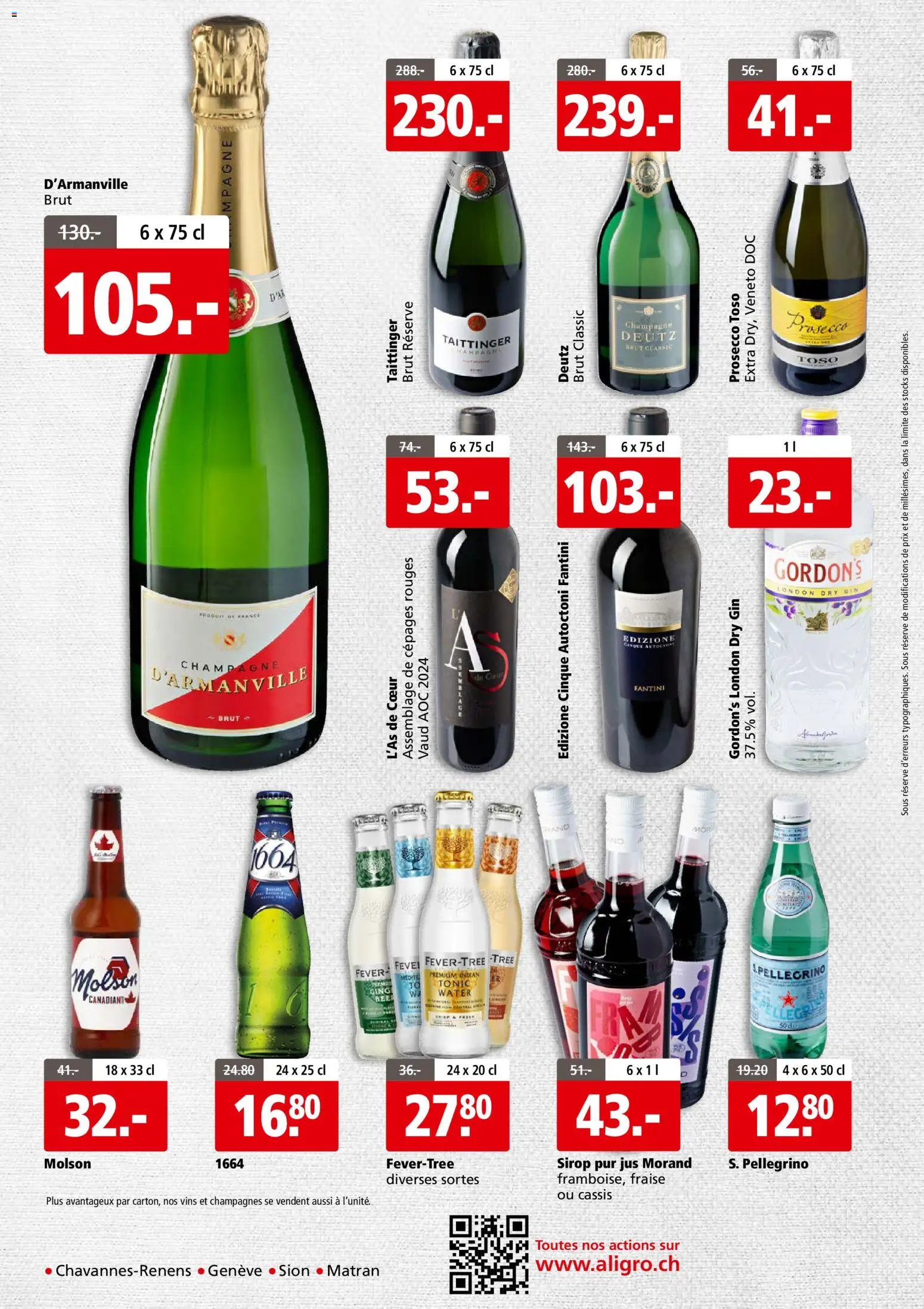 Aligro Aktionen Business Chavannes, Matran, Genève, Sion – gültig ab 08.12.2025 | Seite: 4 | Produkte: Gin