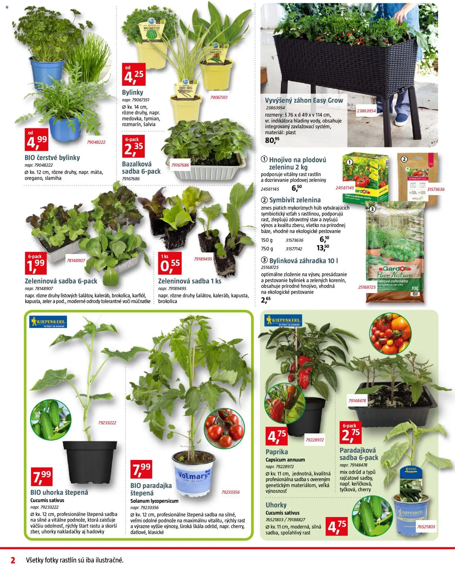Nové Bauhaus akcie – leták je platný od 07.04.2026 | Strana: 2 | Produkty: Vyvýšený záhon, Paprika, Brokolica, Uhorky