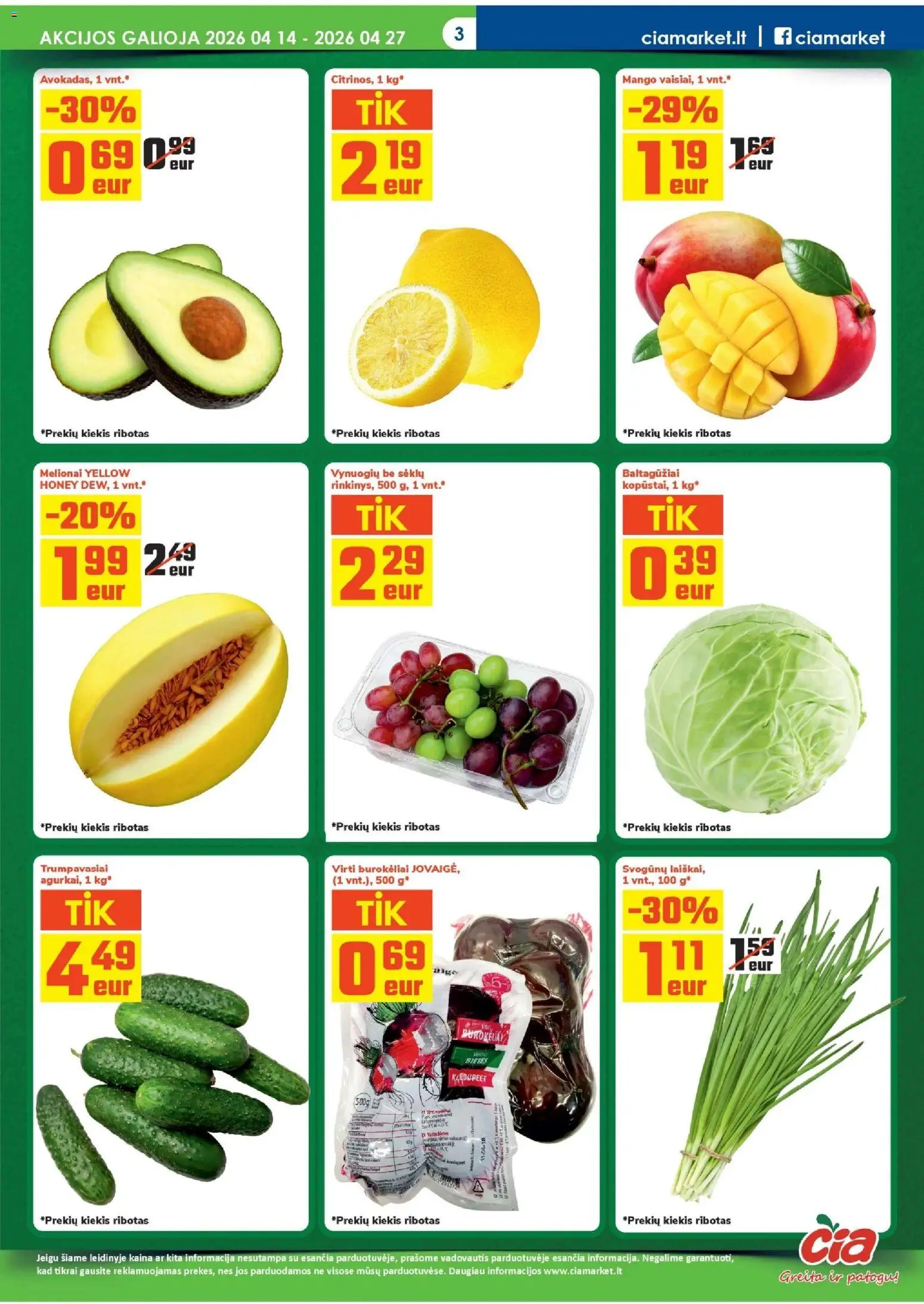 ČIA MARKET akcijos nuo 14.04.2026 | Puslapis: 3