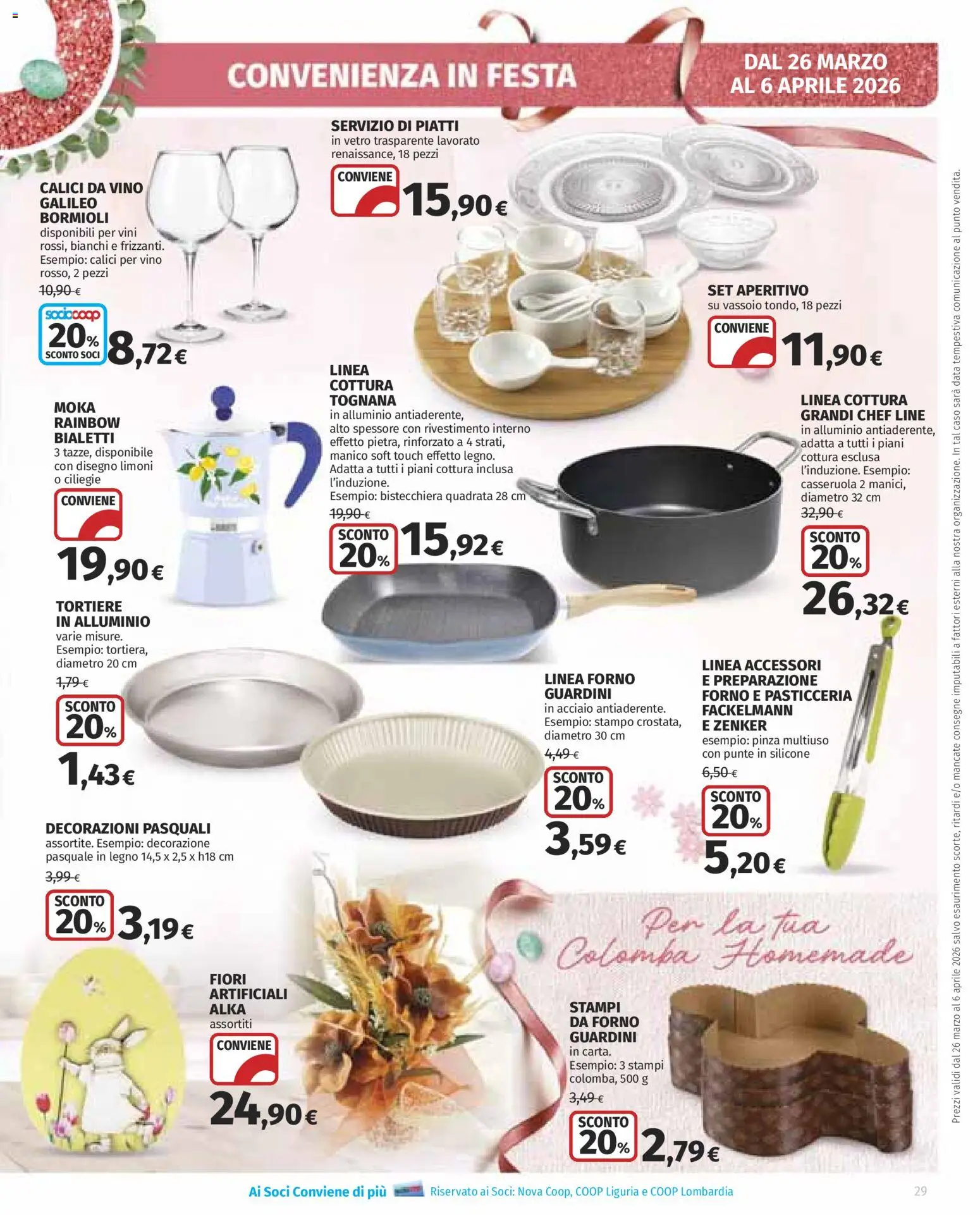 Volantino Ipercoop del 26.03.2026 | Pagina: 29 | Prodotti: Vino, Silicone, Casseruola, Aperitivo