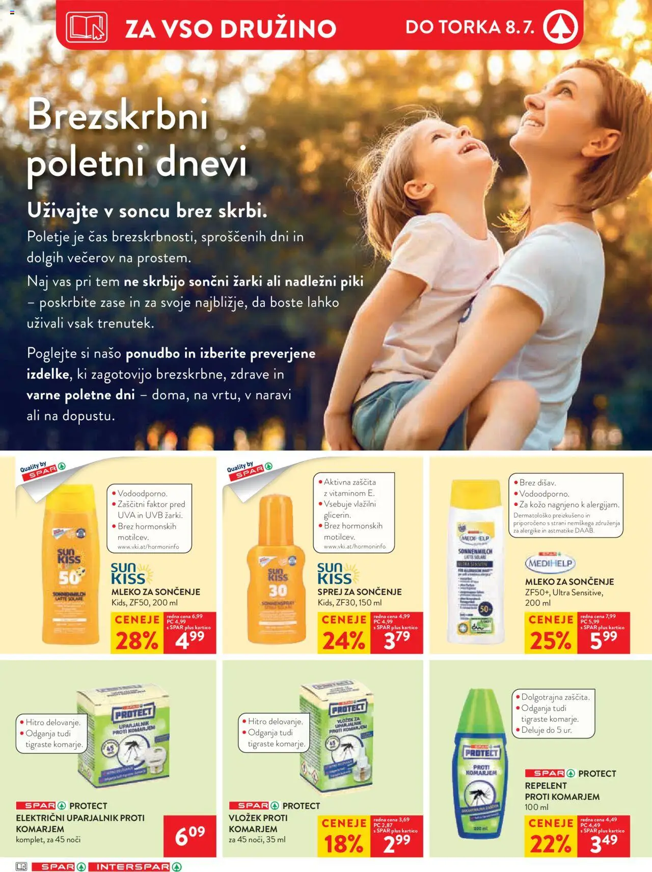 Spar katalog  27/25 │ velja od 02.07.2025 | Stran: 33 | Izdelki: Repelent, Mleko