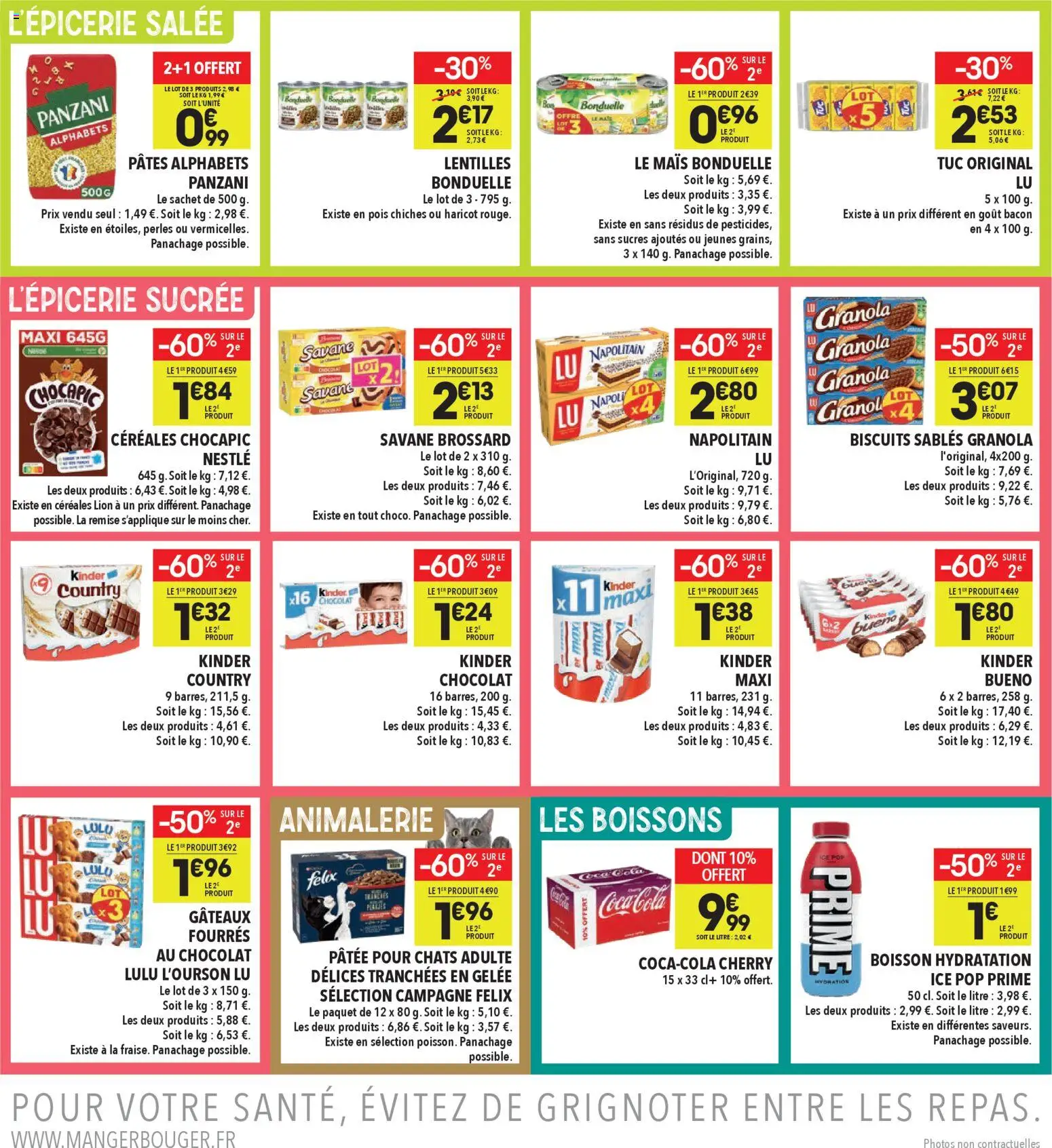 {H1} | Page: 3 | Produits: Chocapic, Mais, Chocolat, Biscuits