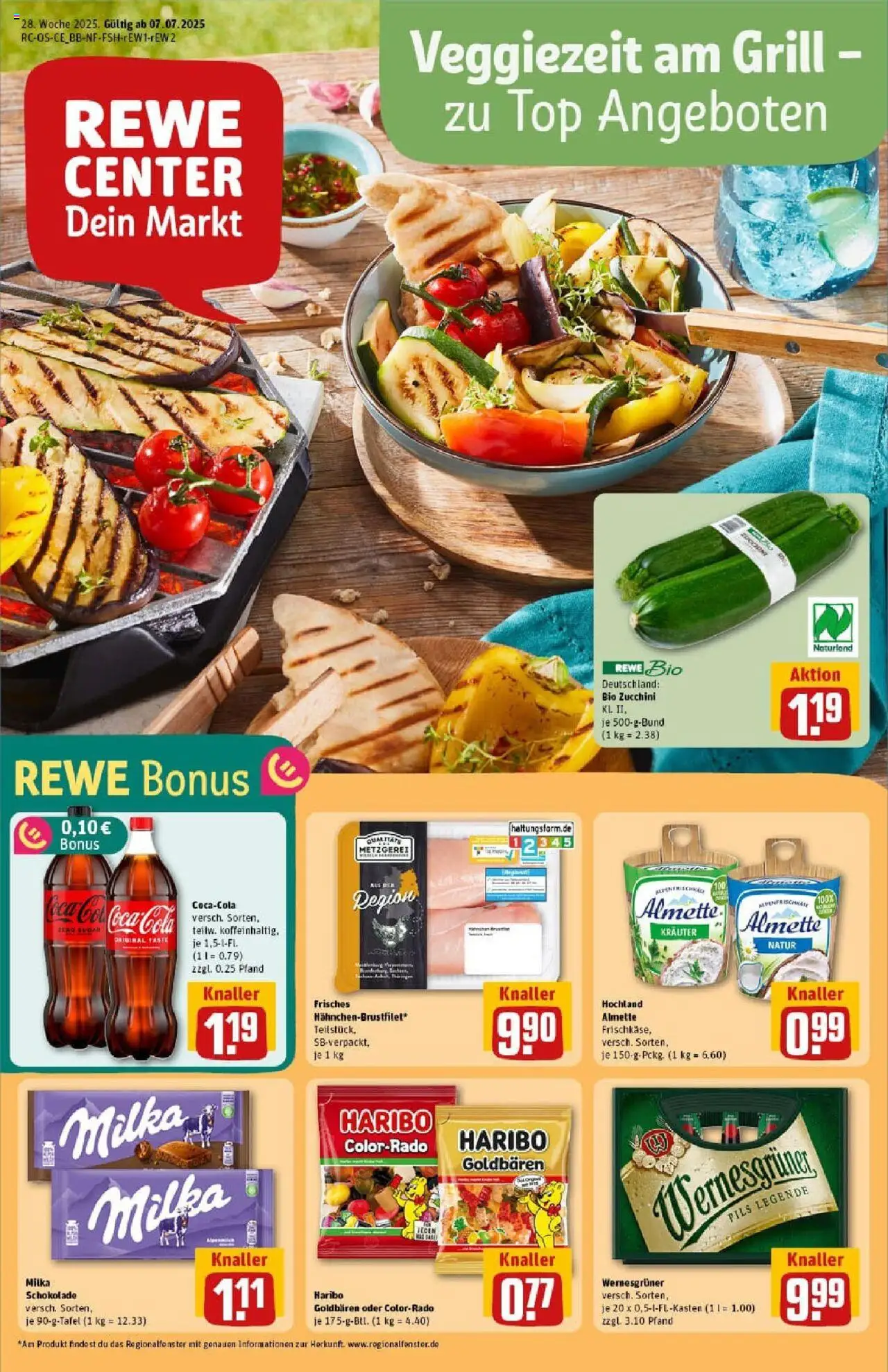 Rewe prospekt Chemnitz	 - gültig ab dem 06.07.2025 | Seite: 1 | Produkte: Coca cola, Schokolade, Milka schokolade, Milka
