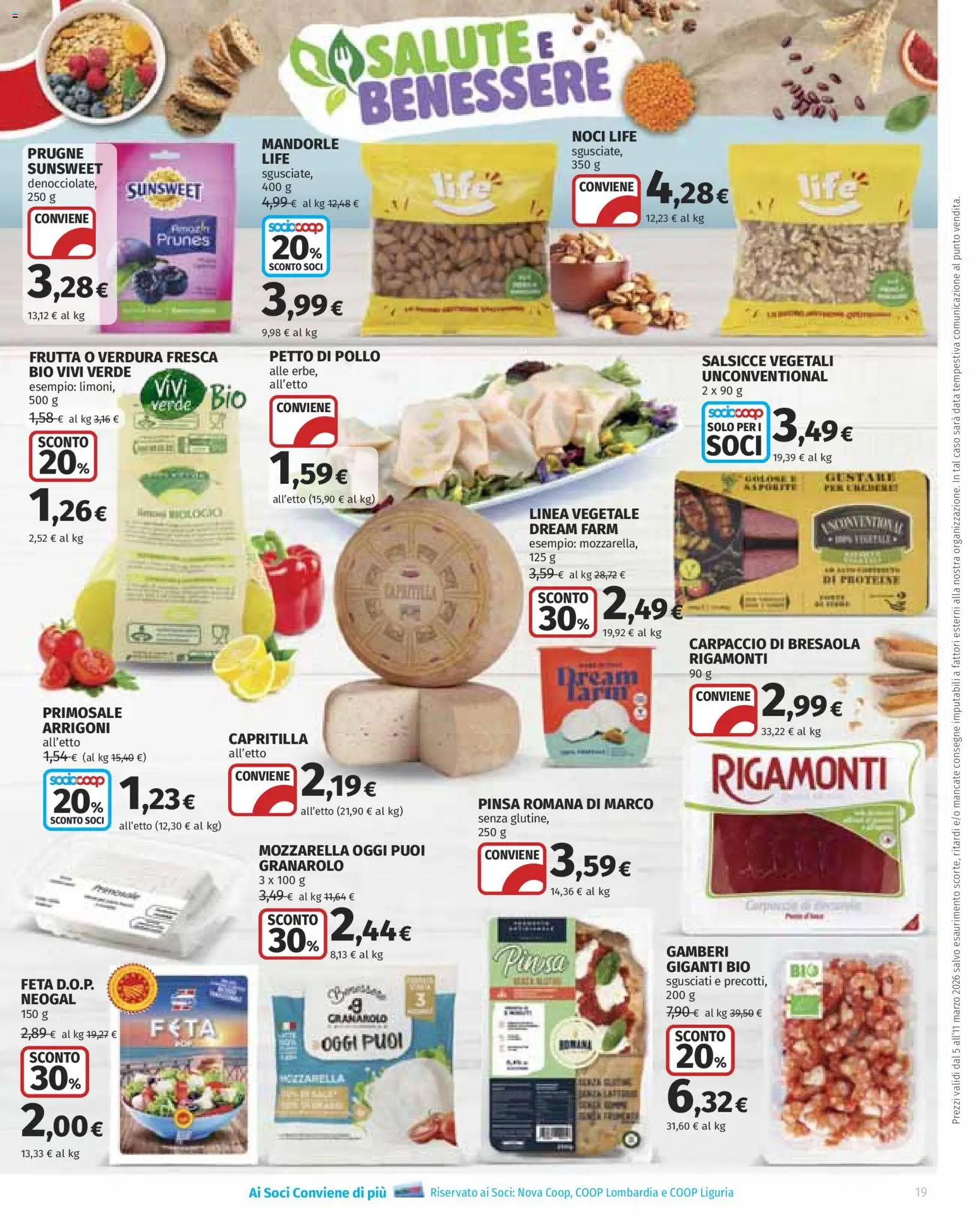 Volantino COOP del 05.03.2026 | Pagina: 19 | Prodotti: Petto di Pollo, Pollo, Gamberi, Frutta
