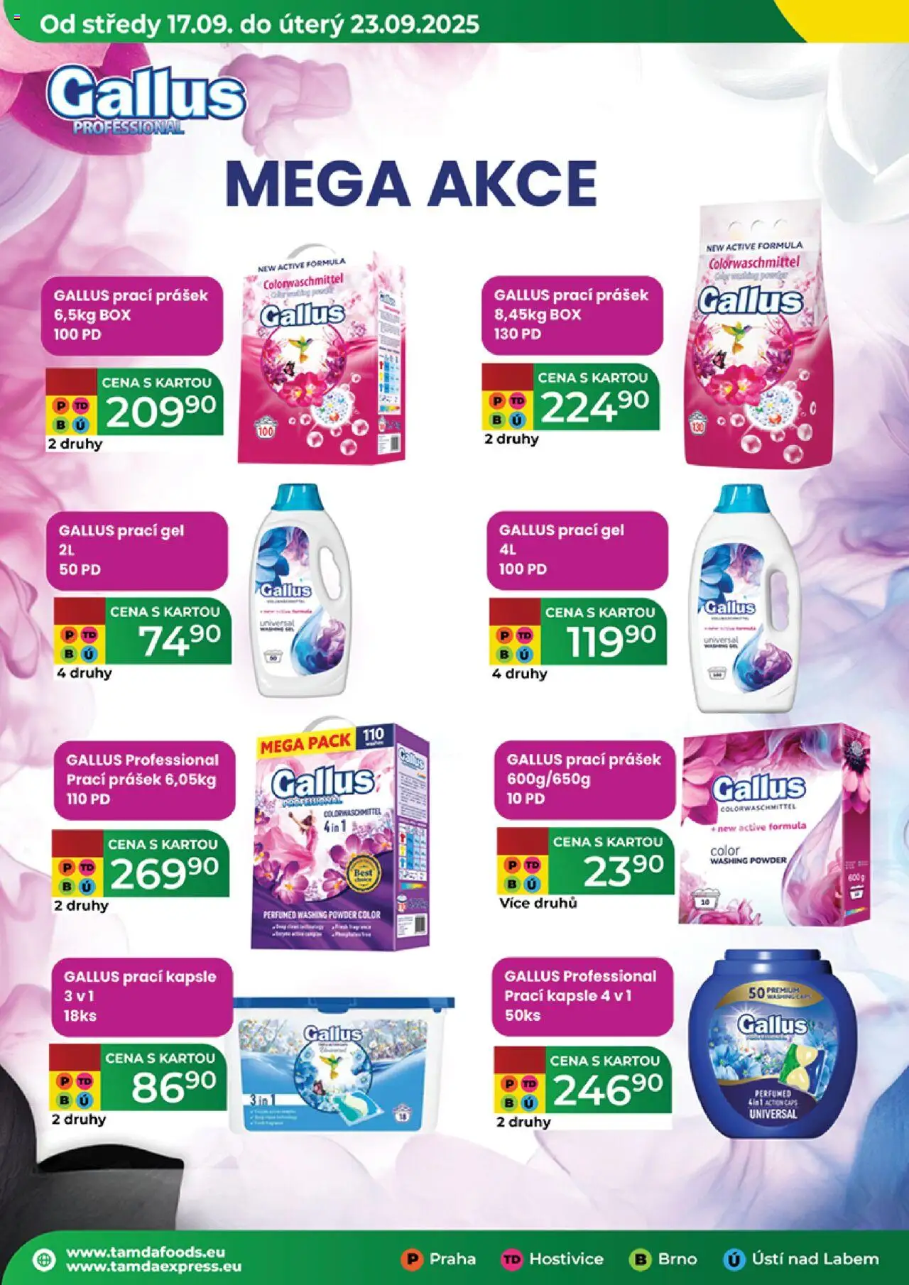 Tamda Foods leták od 17.09.2025 | Strana: 38 | Produkty: Prací gel, Box, Kapsle, Prací Prášek