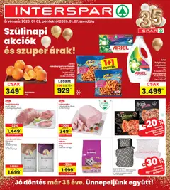 Interspar Akciós újság - amely érvényes a következő dátumtól: 02.01.2026