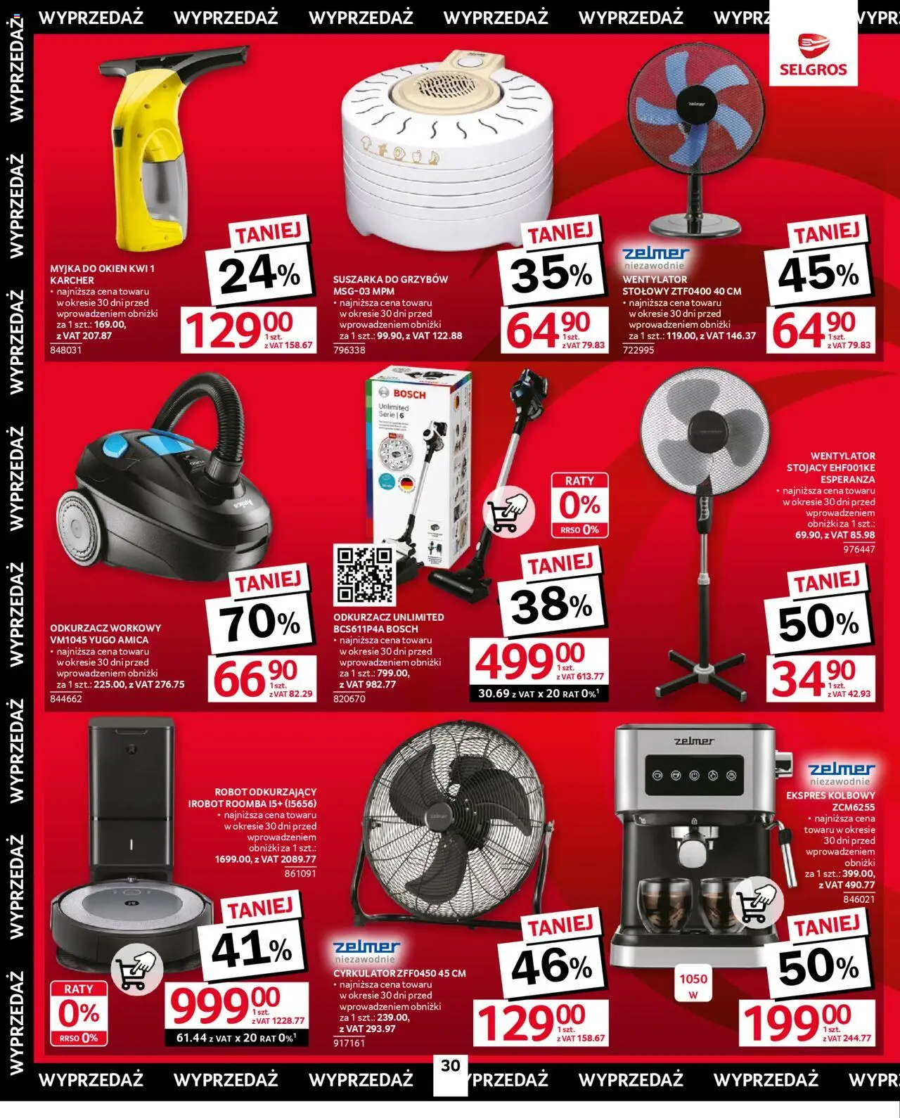 Selgros cash&carry Gazetka - Oferta przemysłowa od 14.08.2025 | Strona: 32 | Produkty: Suszarka, Odkurzacz, Wentylator, Robot
