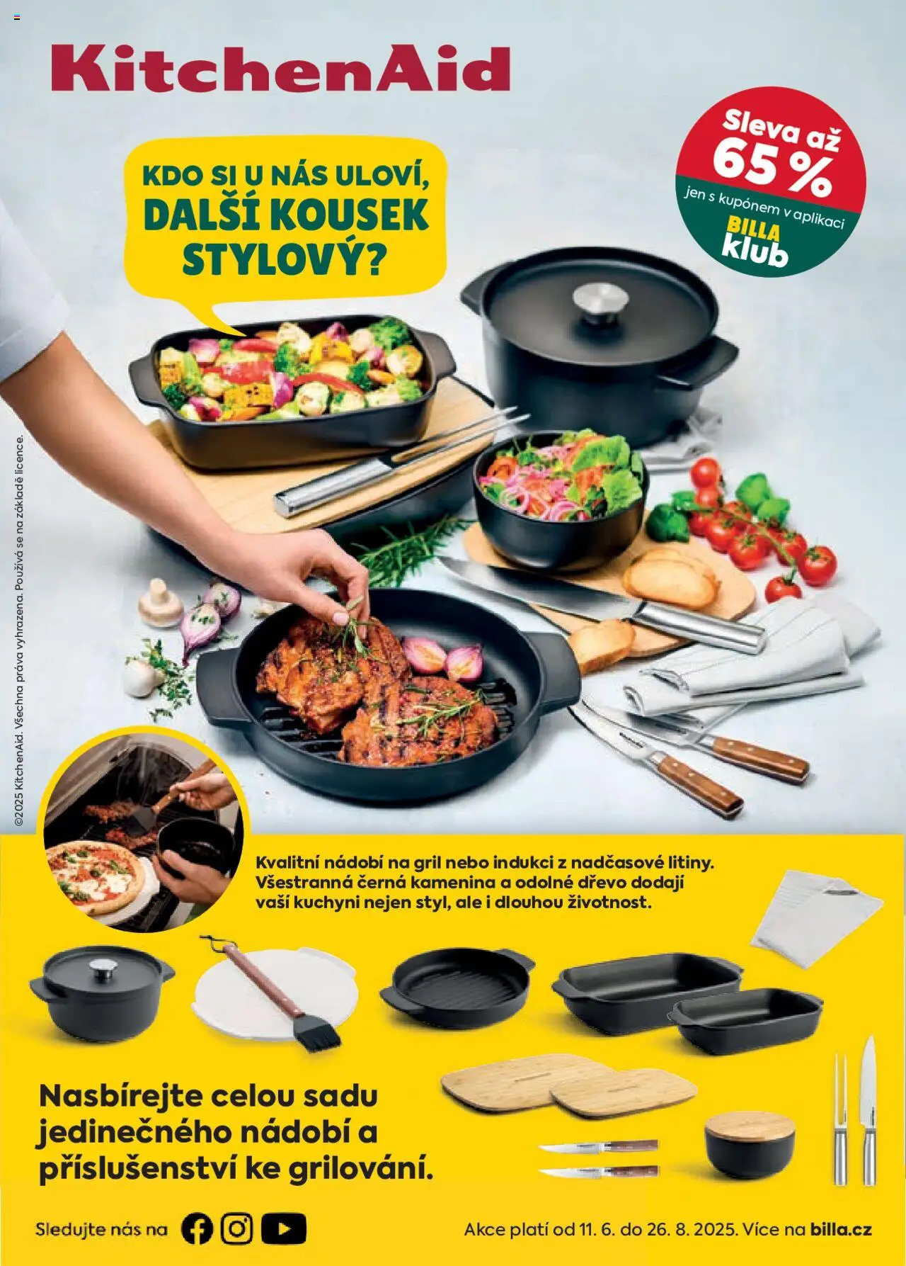 Billa Velký leták od 11.06.2025 | Strana: 14 | Produkty: Nádobí, KitchenAid, Gril