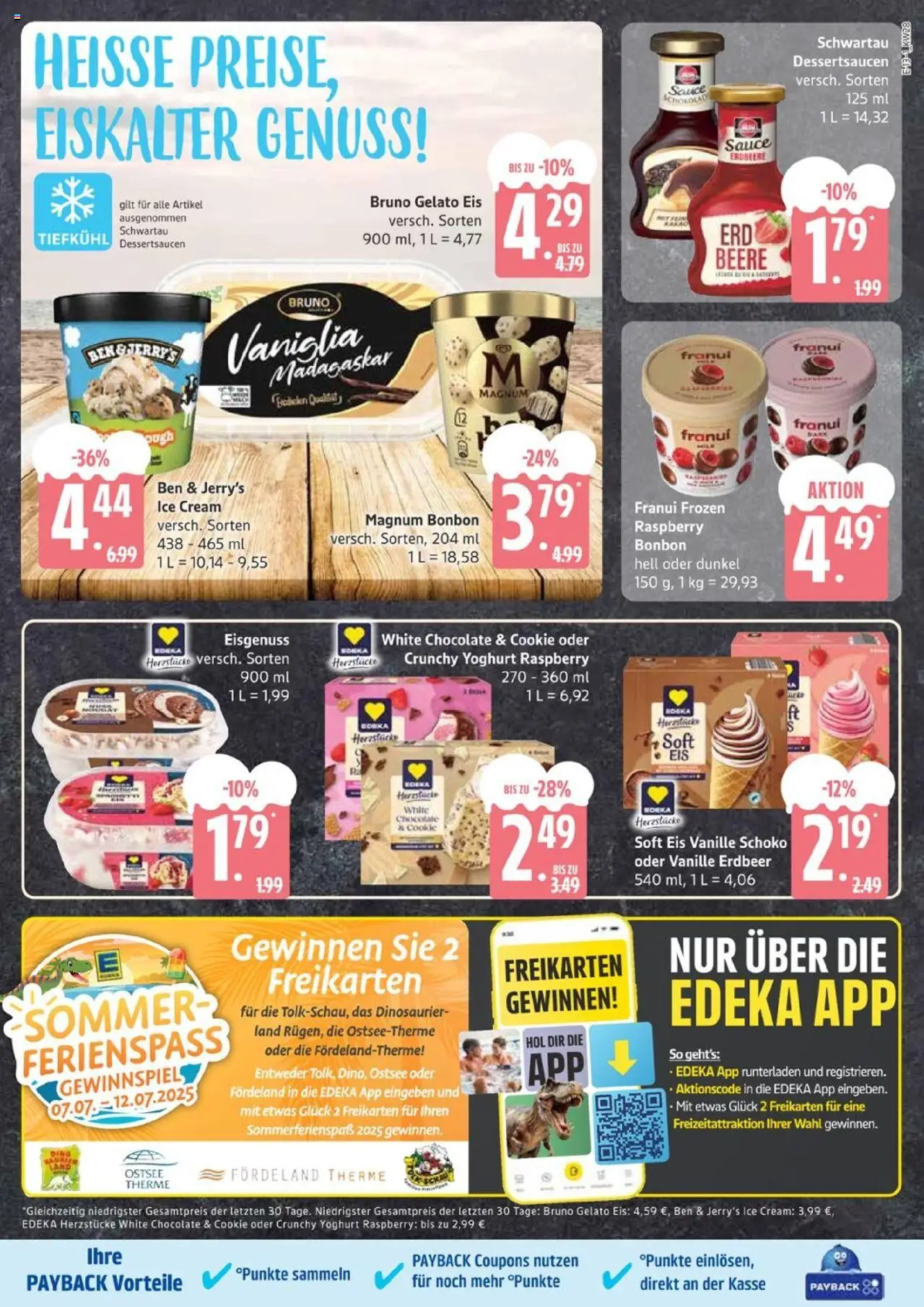 Edeka Prospekt 	 - gültig ab dem 07.07.2025 | Seite: 13 | Produkte: Schokolade, Ben & Jerry's, Eis