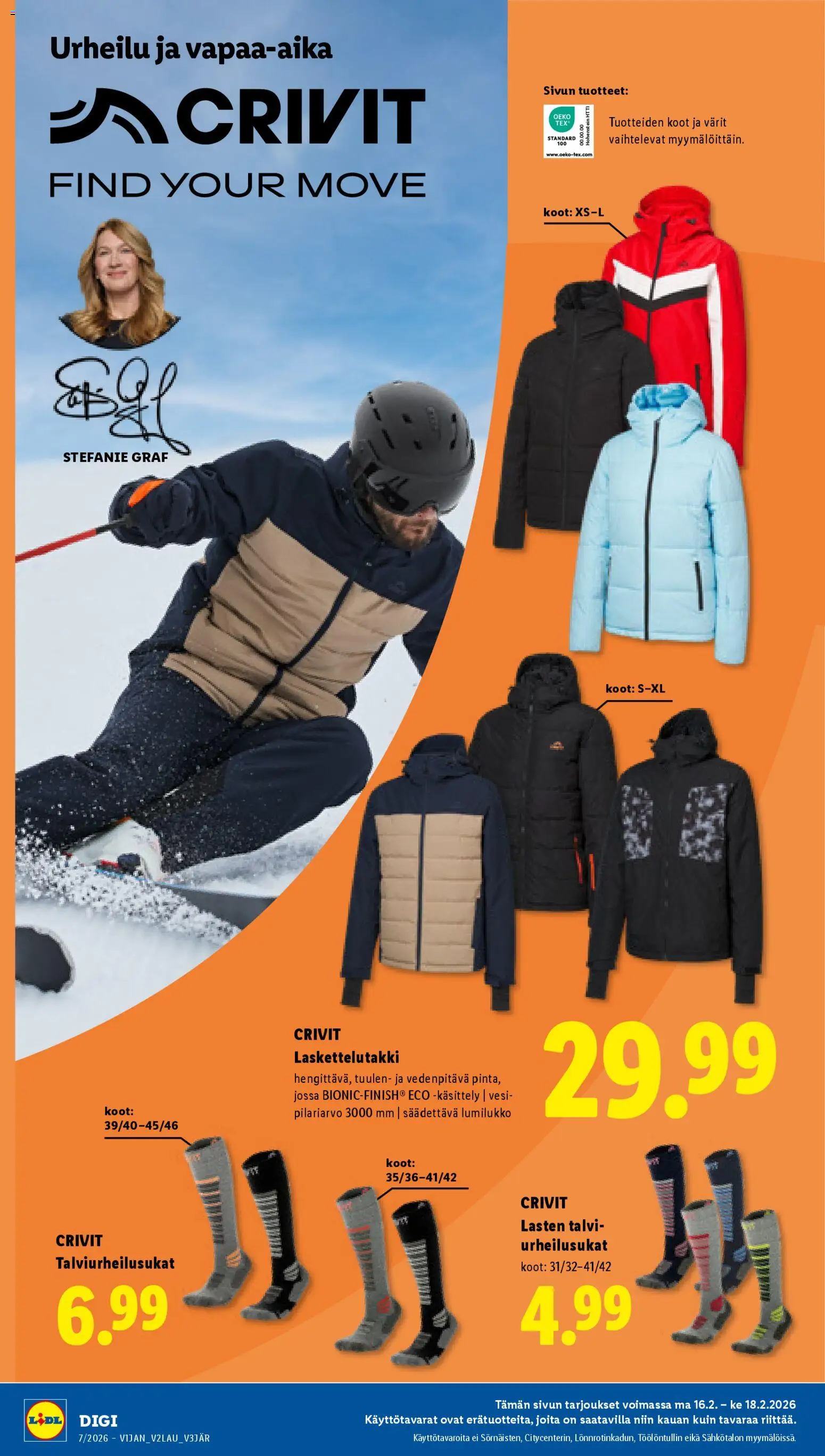 Lidl Crivit - Helsinki – voimassa 16.02.2026 alkaen | Sivu: 2