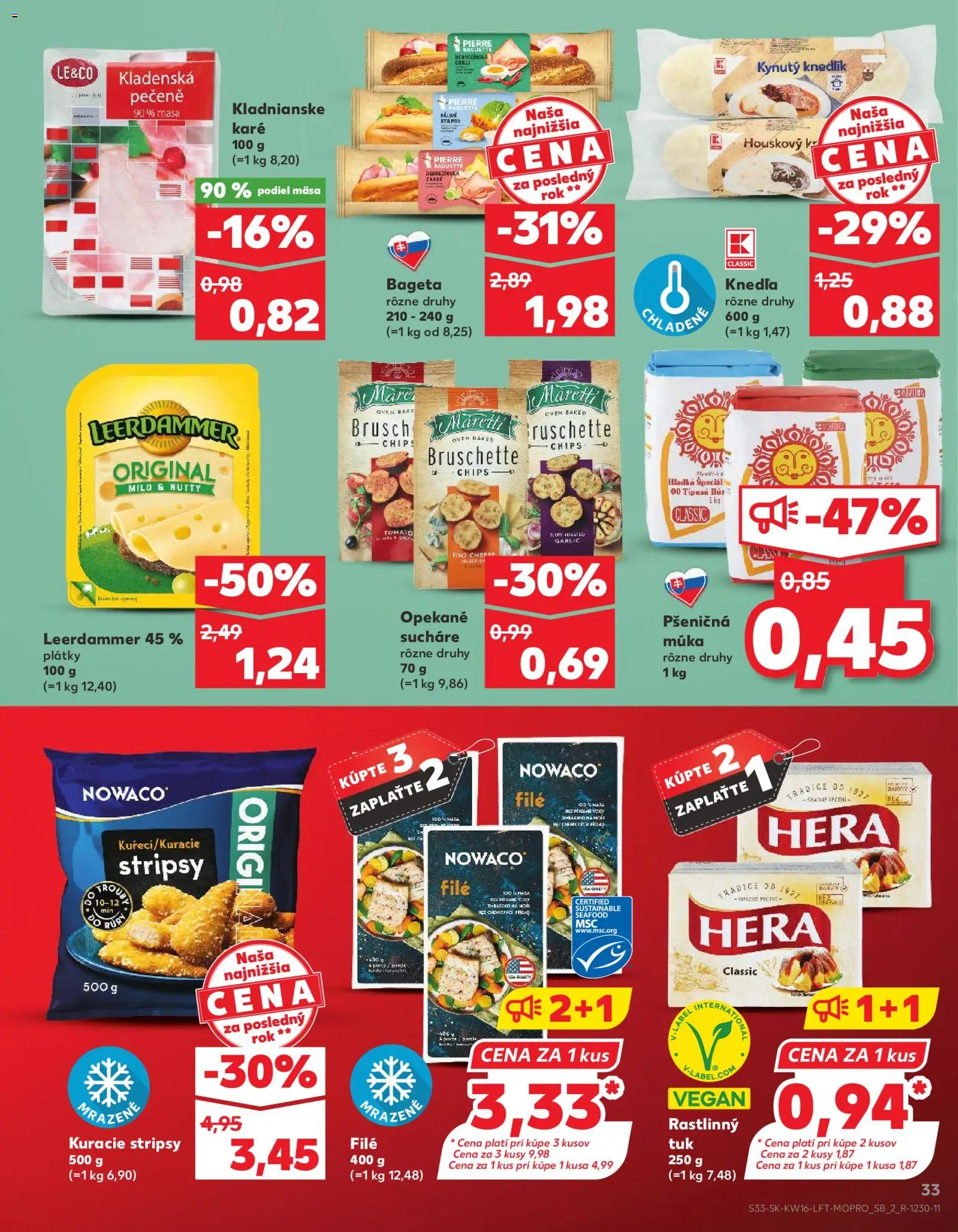 Kaufland SK akciós ujság - amely érvényes a következő dátumtól: 16.04.2026 | Oldal: 33 | Termékek: Chips, Vegán