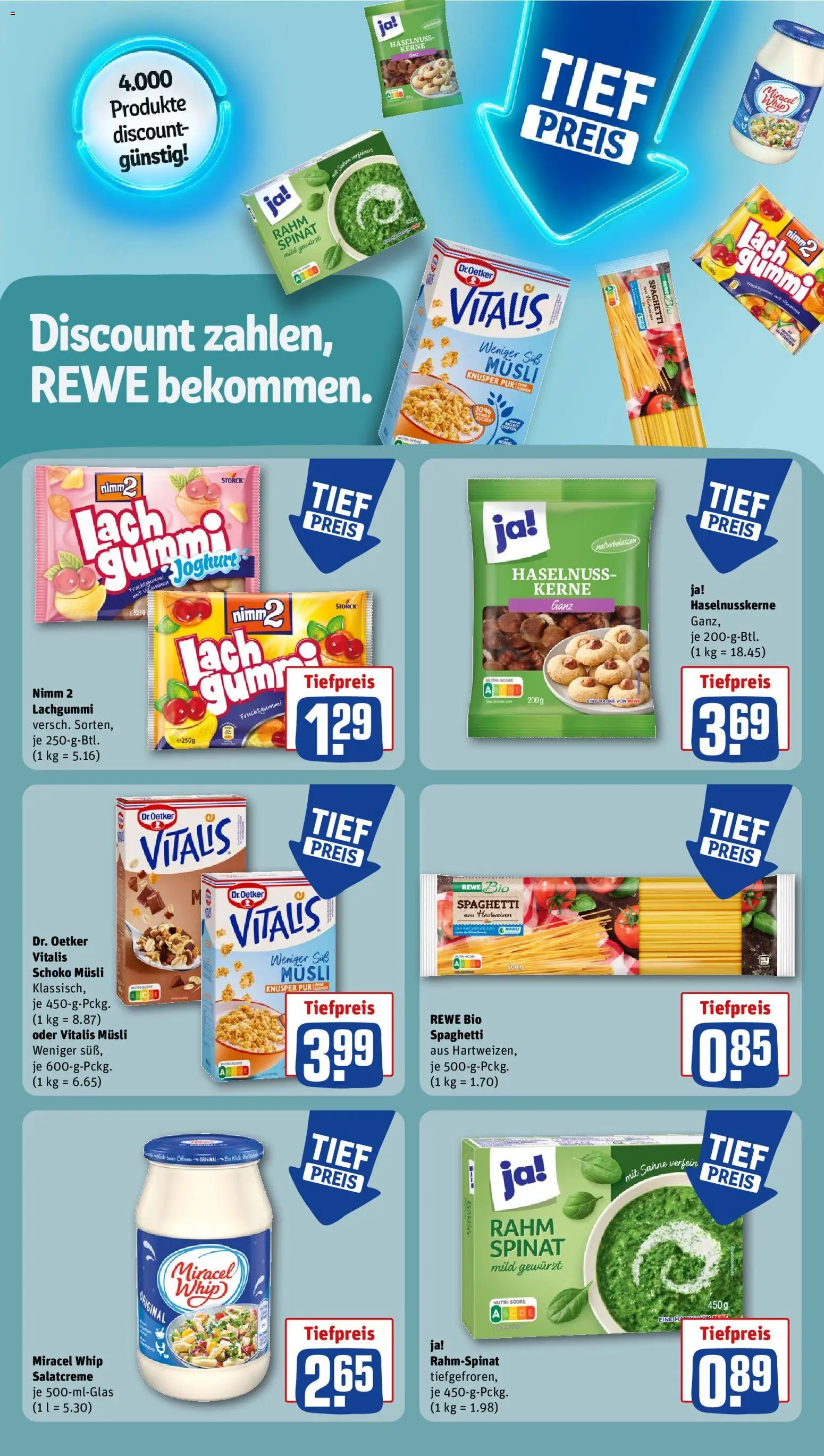 Rewe - Black Friday – gültig ab 24.11.2025 | Seite: 25 | Produkte: Musli, Joghurt, Miracel whip, Sahne