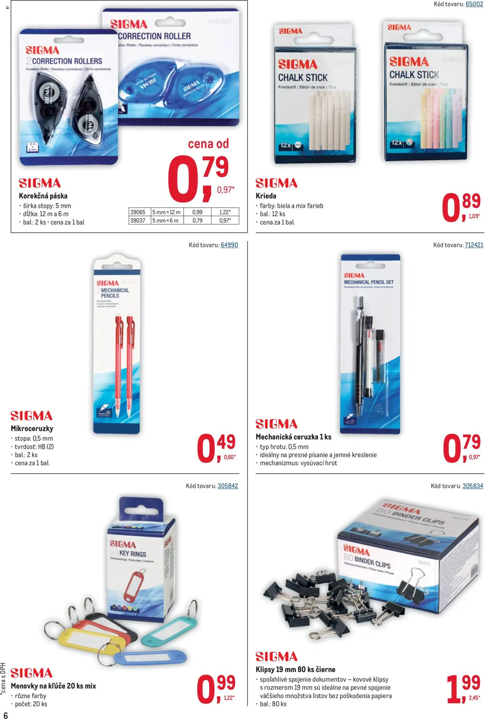 Nové Metro akcie – leták je platný od 10.12.2025 | Strana: 6 | Produkty: Ceruzka