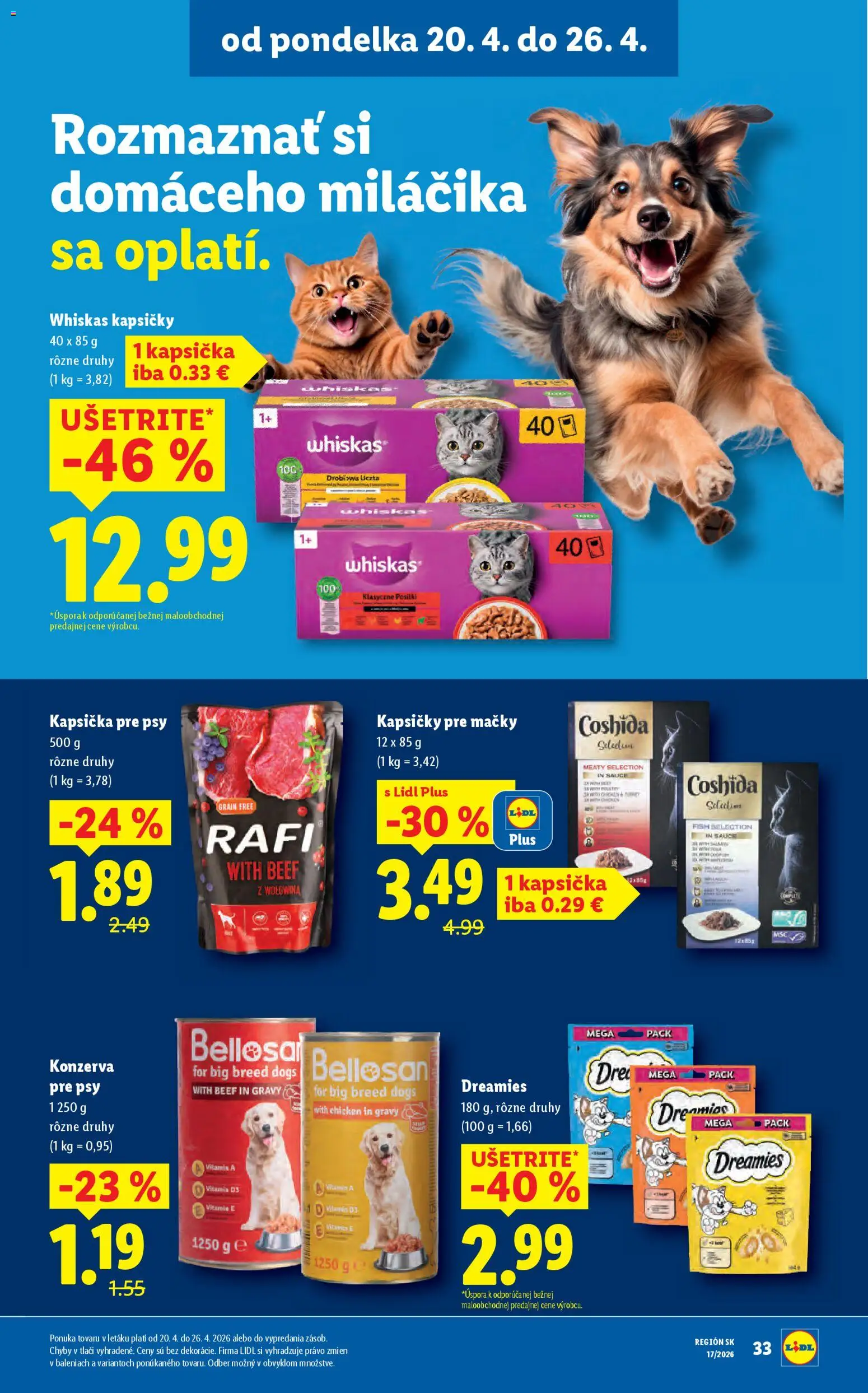 Nové Lidl akcie – leták je platný od 20.04.2026 | Strana: 37 | Produkty: Whiskas