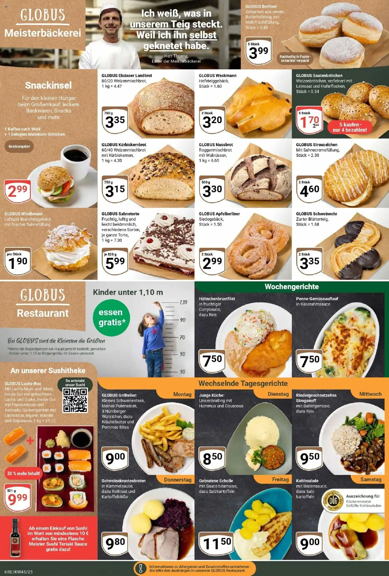 Globus prospekt Krefeld	 – gültig ab 02.11.2025 | Seite: 6 | Produkte: Küche, Lachs, Salz, Reis