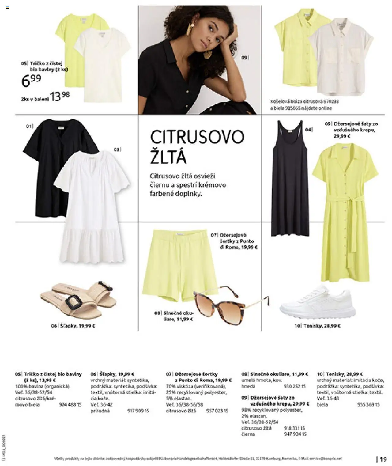 Bonprix katalóg citrusové farby │ platný od 26.05.2025 | Strana: 21 | Produkty: Šaty, Tričko
