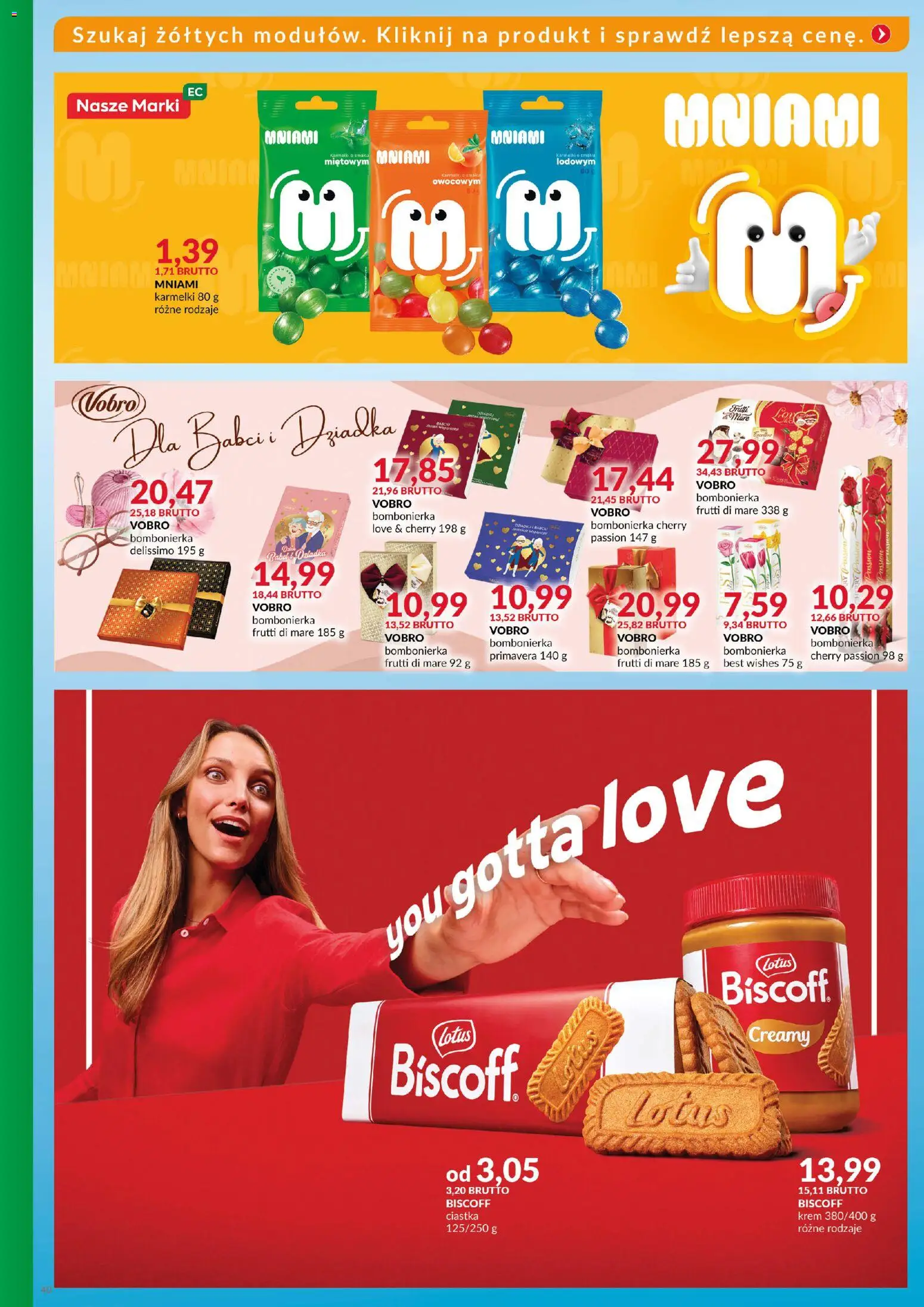 Eurocash Gazetka - Katalog Artykułów Spożywczych od 14.12.2025 | Strona: 40 | Produkty: Bombonierka, Frutti di Mare, Ciastka, Krem