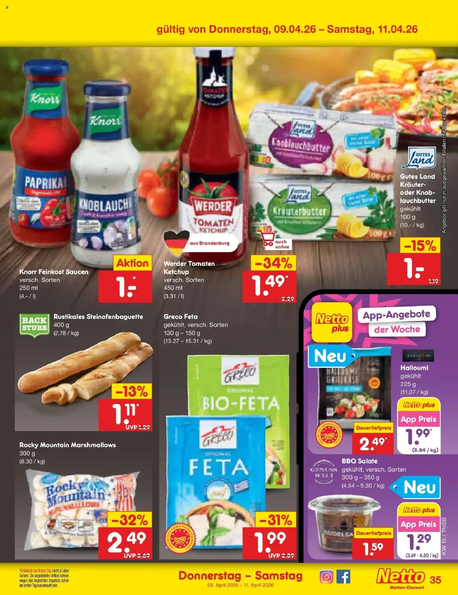 Netto Marken-Discount Prospekt Pirna	 – gültig ab 07.04.2026 | Seite: 51 | Produkte: Feta, Tomaten, Knorr, Ketchup