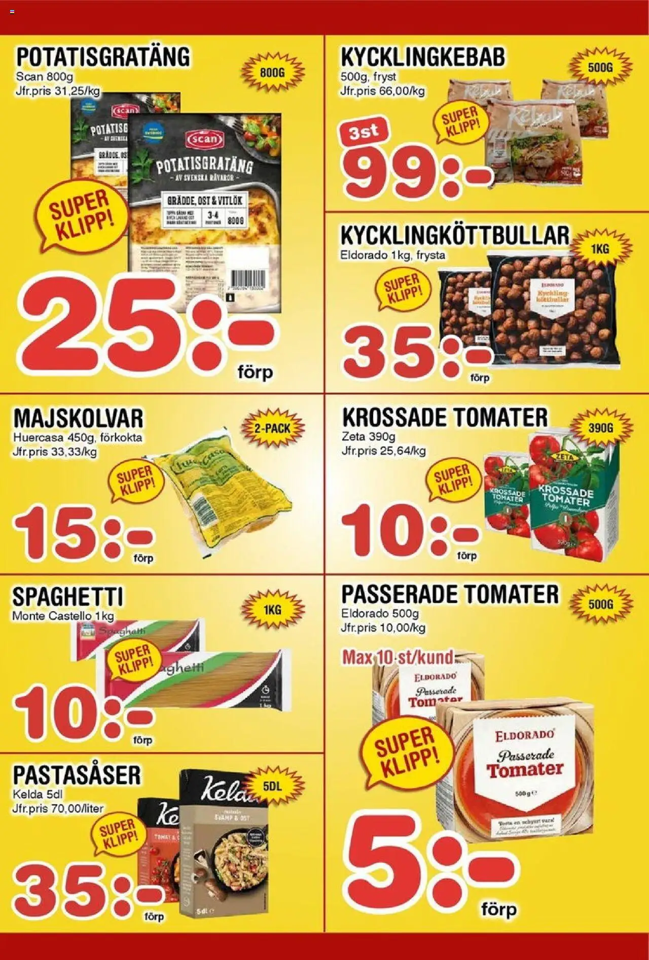 Nya Pulsen reklamblad aktuell från 06.10.2025 | Sida: 11 | Produkter: Svamp, Ost, Vitlök, Spaghetti