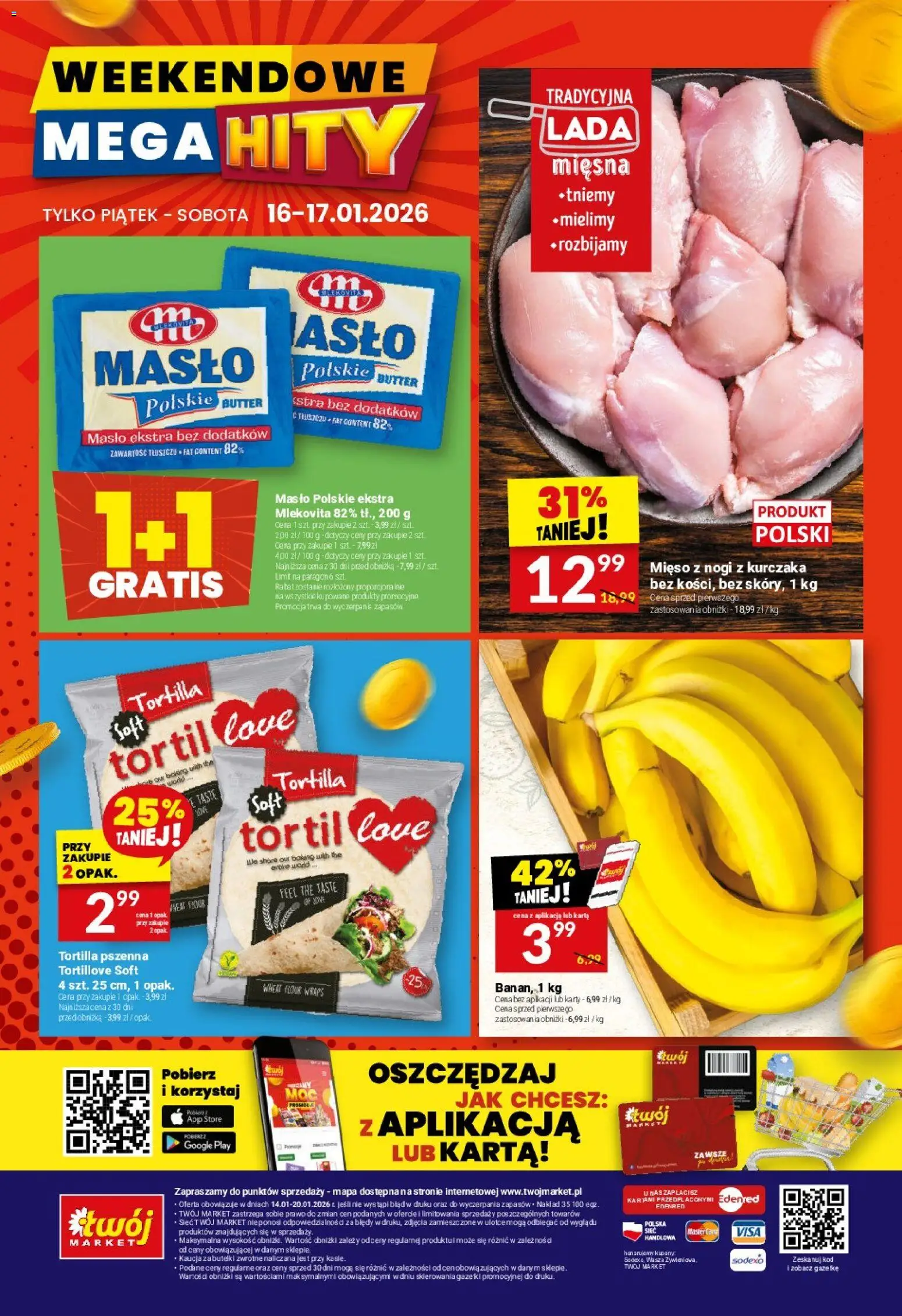 Twój Market Gazetka od 14.01.2026 | Strona: 32 | Produkty: Karta, Masło Polskie, Mięso, Masło