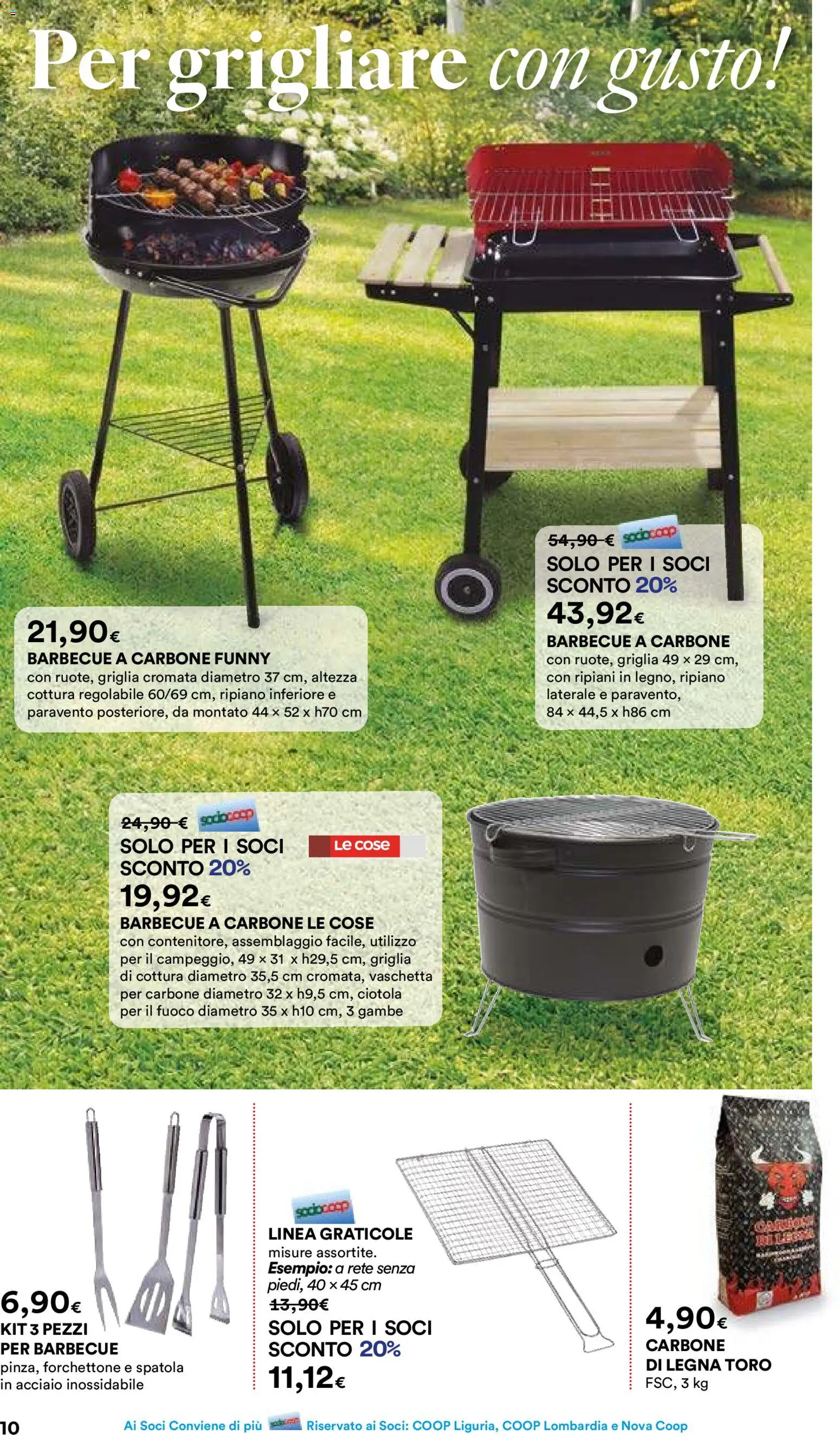 Volantino Ipercoop del 07.04.2026 | Pagina: 10 | Prodotti: Barbecue, Spatola, Griglia, Ciotola