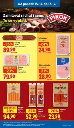 Náhled letáku Lidl leták od 15.12.2025 | Strana: 21 | Produkty: Krůtí šunka, Salám, Šunka, Klobása