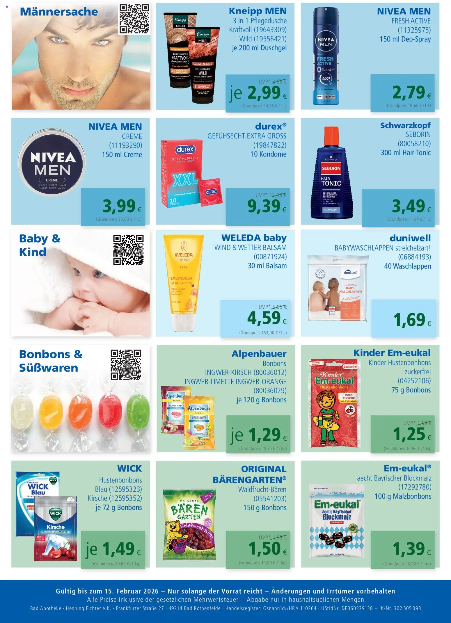 Apotal Sonderpost – gültig ab 15.12.2024 | Seite: 4 | Produkte: Bad, Creme, Duschgel, Deospray