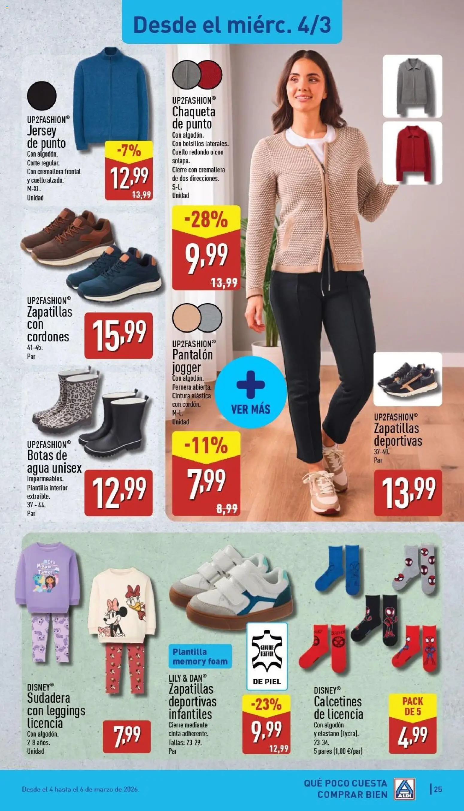 Aldi folleto Canarias │ válido desde el 02.03.2026 | Página: 25 | Productos: Sudadera, Chaqueta, Zapatillas deportivas, Zapatillas