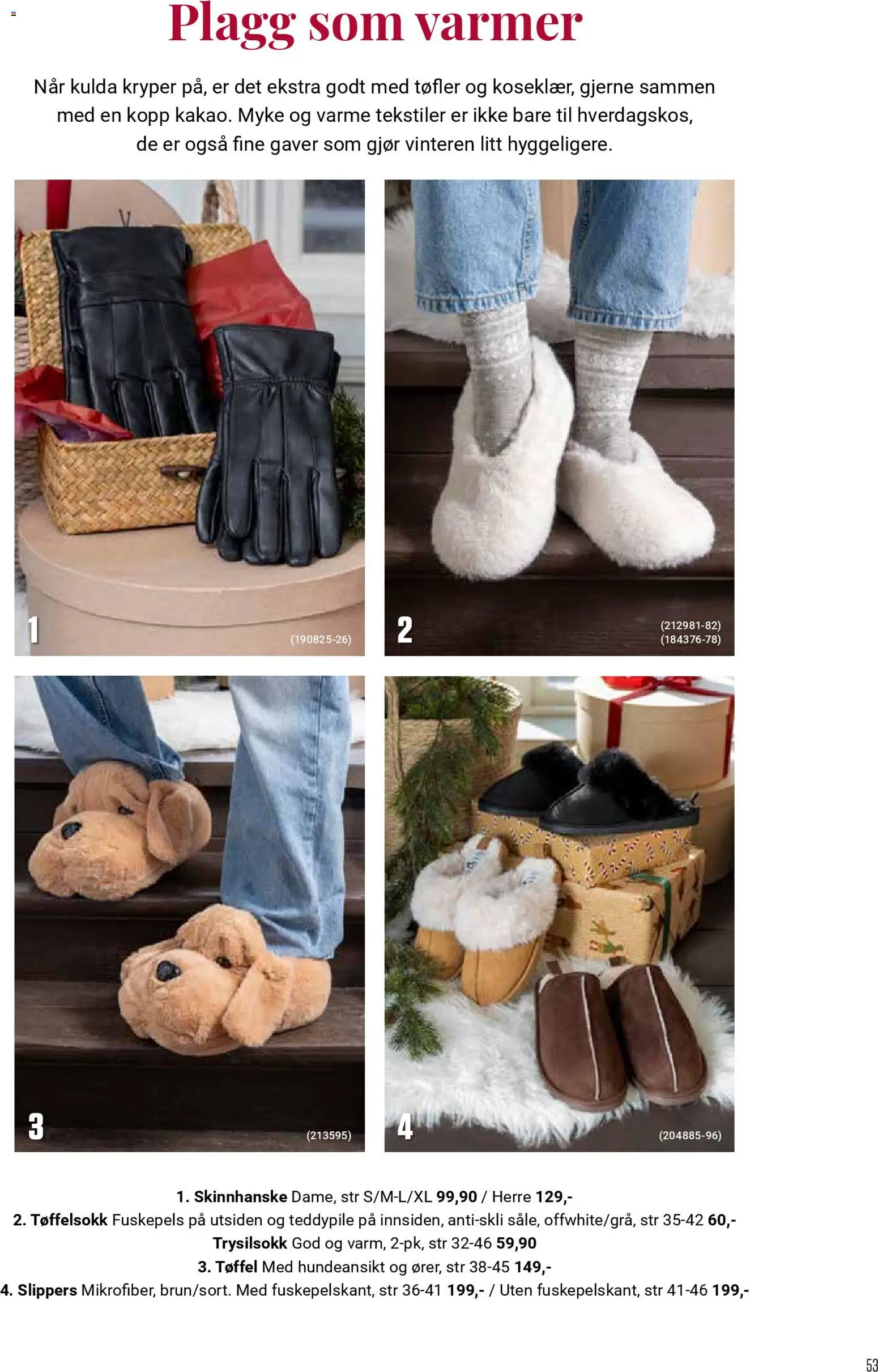 {H1} | Side: 53 | Produkter: Slippers, Tøfler