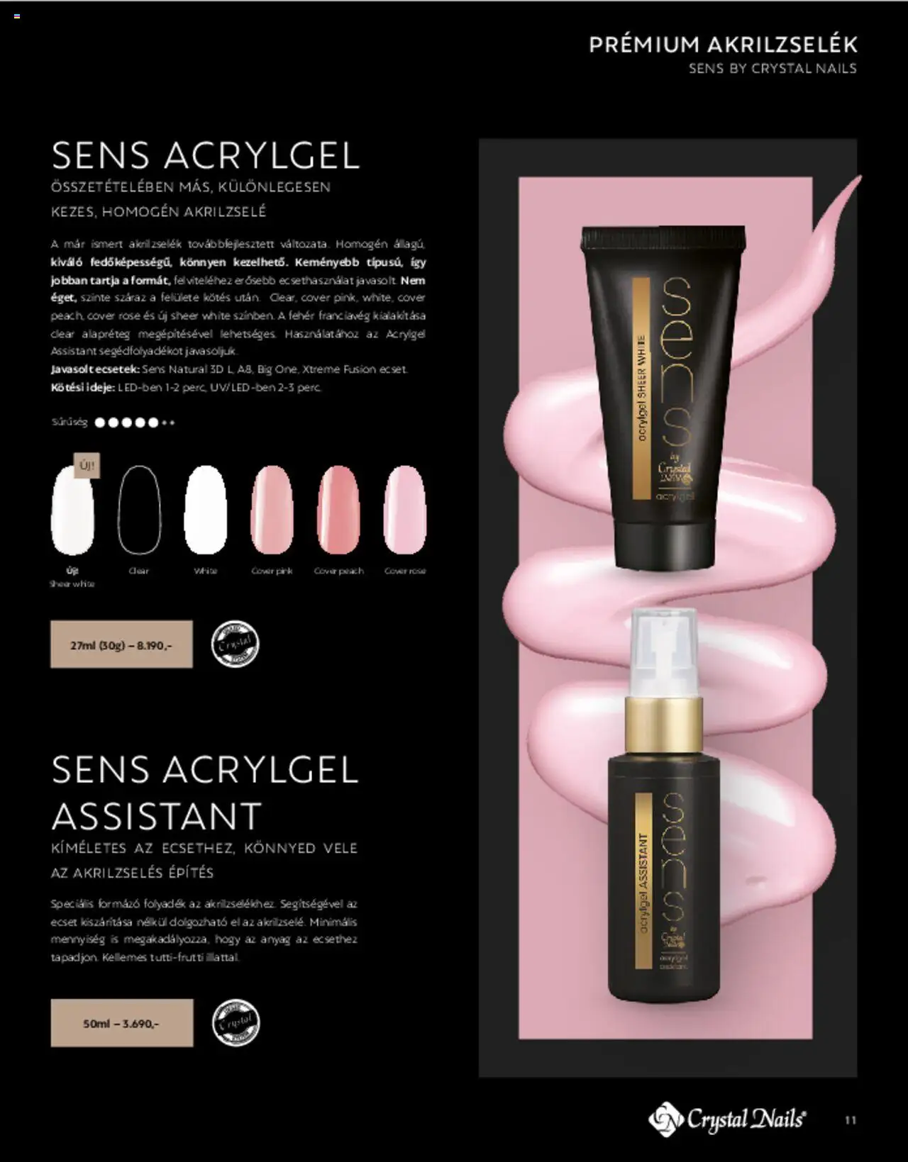 Crystal Nails akciós ujság - amely érvényes a következő dátumtól: 01.03.2025 | Oldal: 11 | Termékek: Ecset