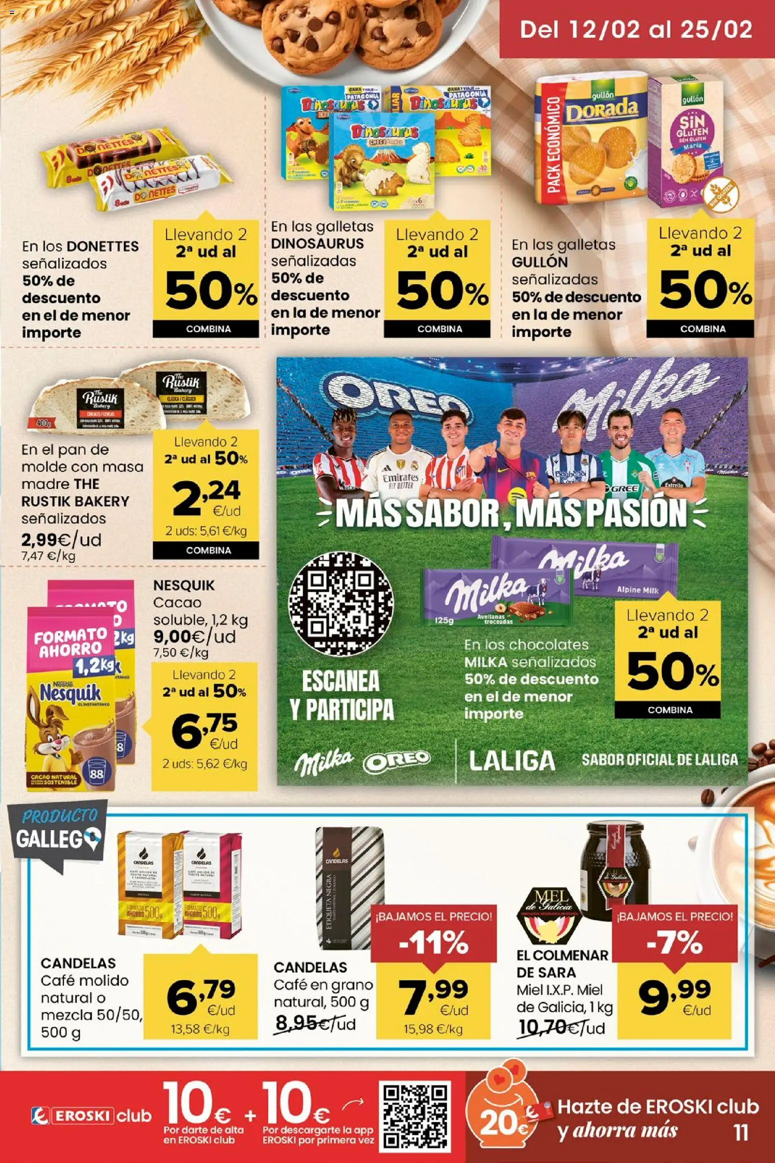 Eroski folleto │ válido desde el 12.02.2026 | Página: 11 | Productos: Ψηφιακή κάμερα, Café, Galletas, Φρυγανιές σικάλεως