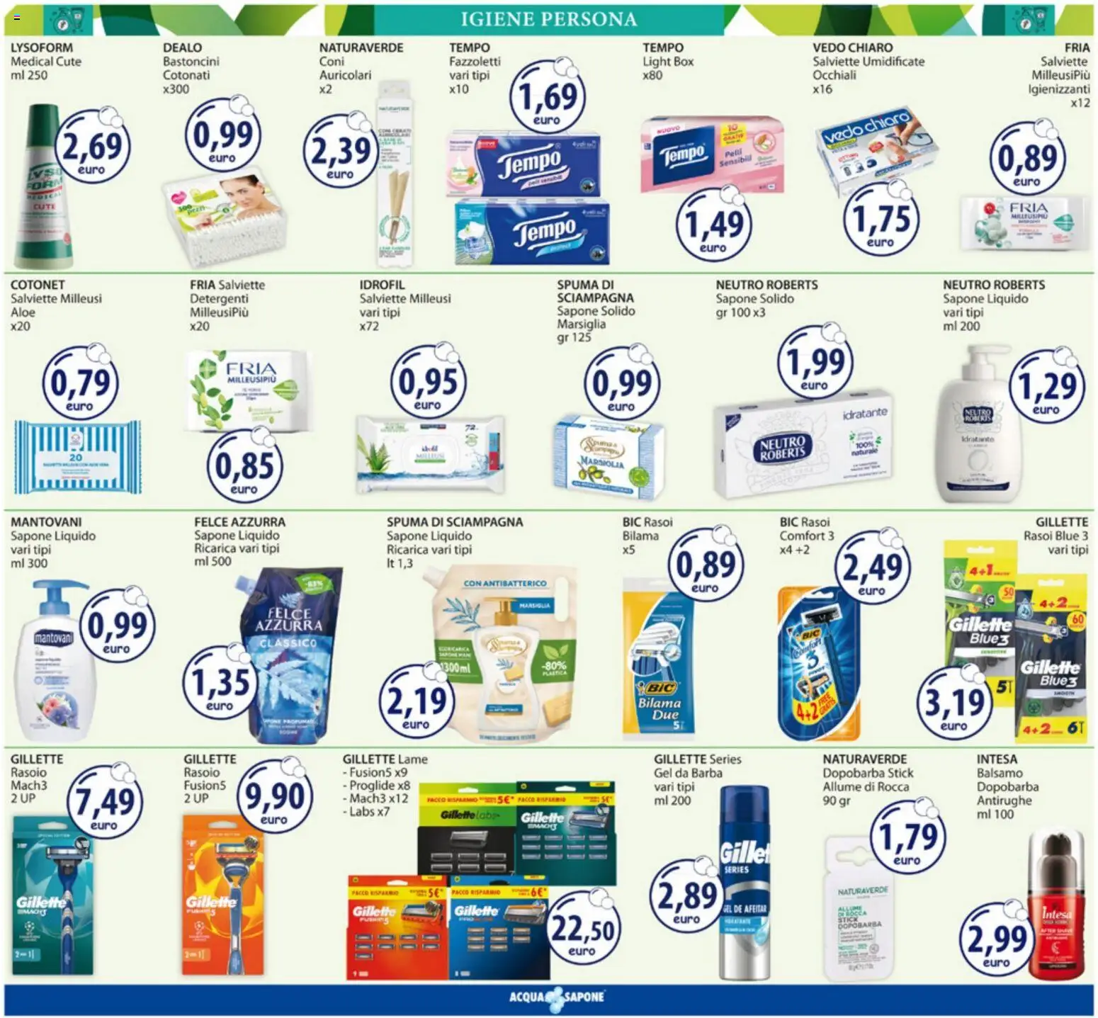 Volantino Acqua e Sapone del 20.04.2026 | Pagina: 8 | Prodotti: Balsamo, Rasoio, Fazzoletti, Occhiali