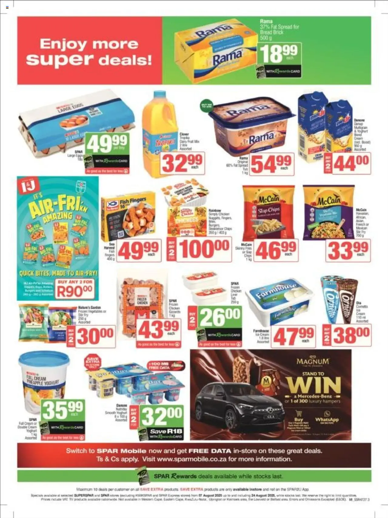 KWIKSPAR - Gauteng - Weekly Specials │ valid from 07.08.2025 | Page: 4 | Products: Yoghurt, Fish, Chips, Fruit