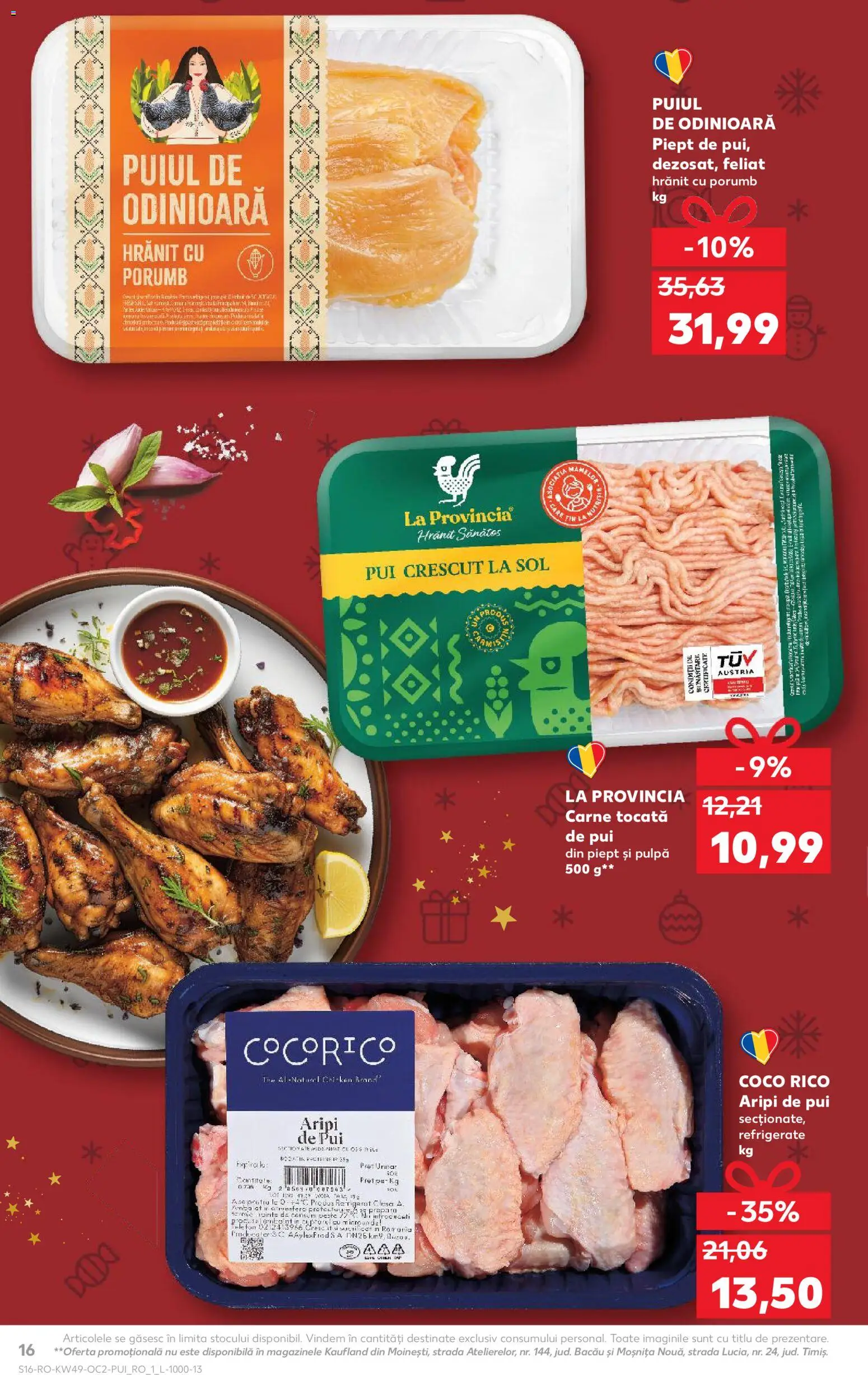 Noul catalog Kaufland – valabil de la 03.12.2025 | Pagină: 16 | Produse: Hacıyatmaz Kedi Oyuncağı, Pește, Carne tocată, Porumb