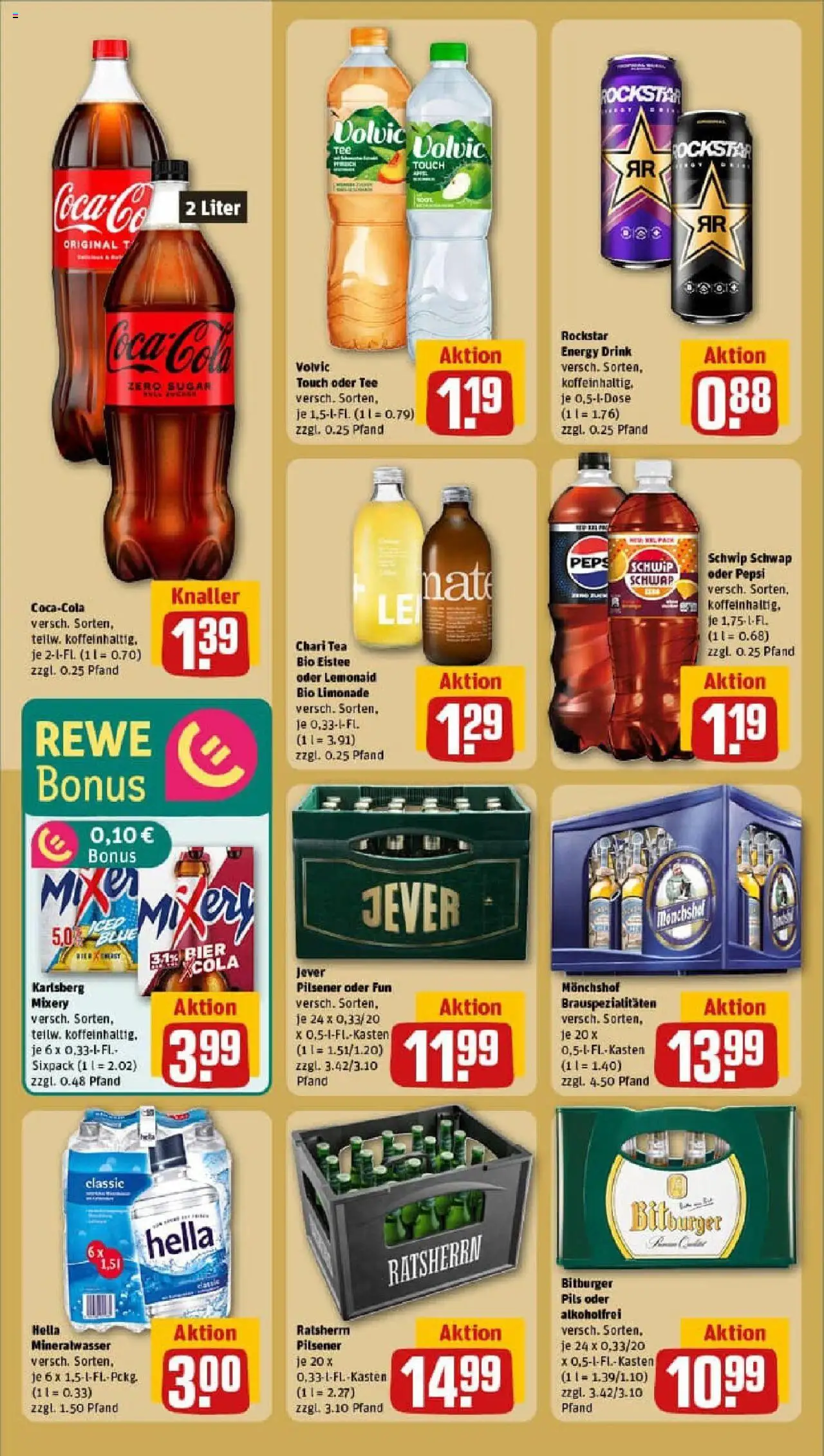 Rewe prospekt Hamburg	 - gültig ab dem 22.06.2025 | Seite: 20 | Produkte: Energy, Rockstar, Hella, Volvic