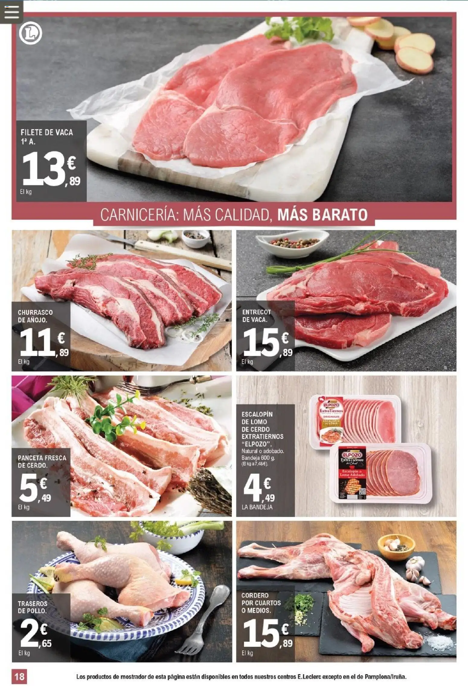 E.Leclerc folleto │ válido desde el 25.03.2026 | Página: 18 | Productos: Ηλεκτρικός φούρνος, Cerdo, Φίλτρο καφέ, Bandeja