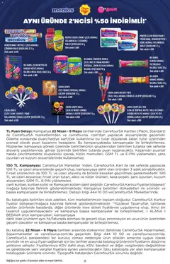 22.04.2026 tarihinden itibaren geçerli olan CarrefourSA kataloğu önizlemesi | Sayfa: 29